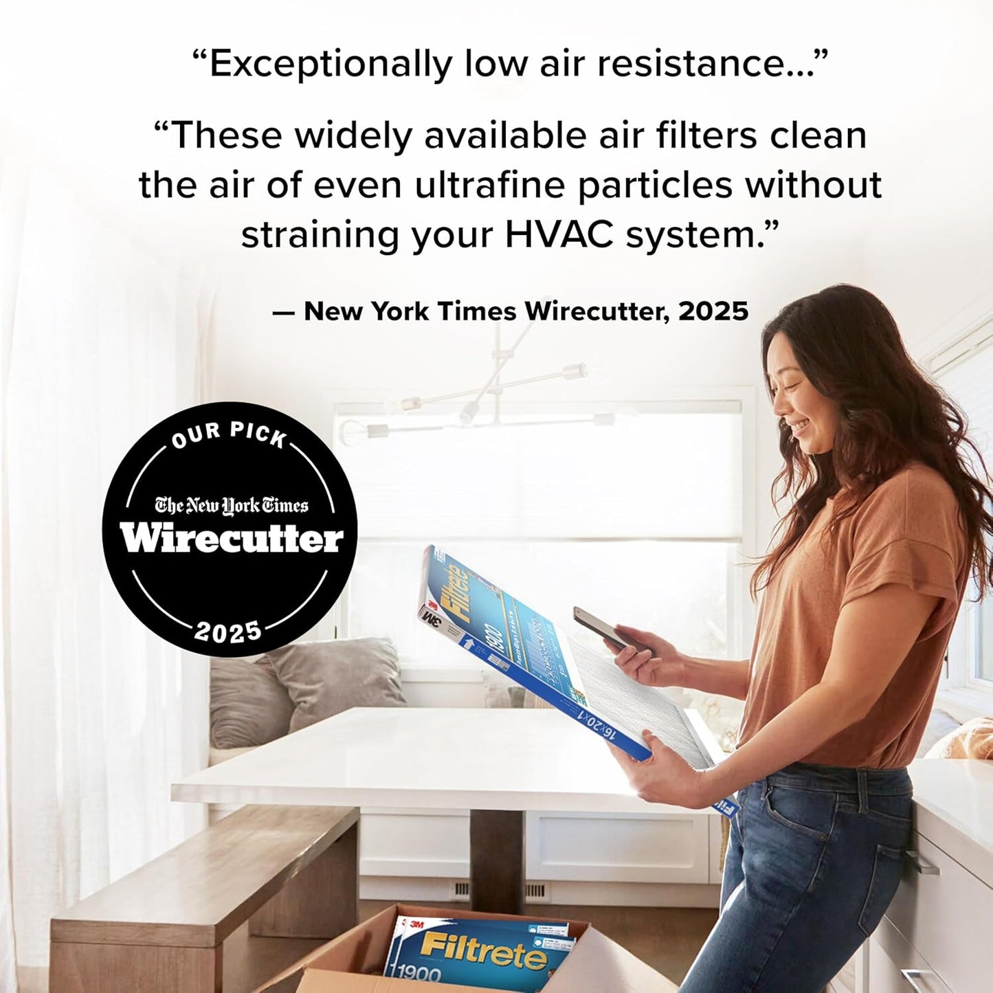 Filtrete 17.5x23.5x1 AC Furnace Air Filter, MERV 13, MPR 1900, Premium Allergen, Bacteria&Virus Filter, 3-Month Pleated 1-Inch Electrostatic Air Cleaning Filter,6-Pack (Actual Size 17.19x23.19x0.78in)