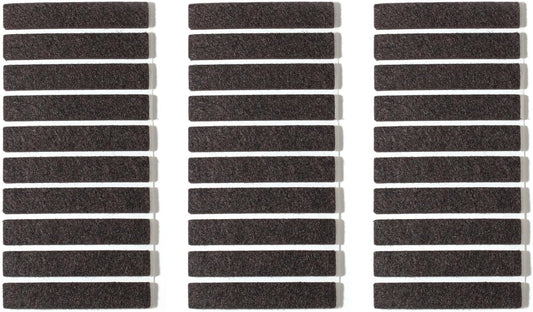 Furnigear Felt Strips with Adhesive Backing for Furniture - Felt Furniture Pads for Hardwood Floors, Furniture Chair Feet Felt Pads, Furniture Floor Protector Sliders 30 Pcs 3 x 1/2" Rectangular Brown