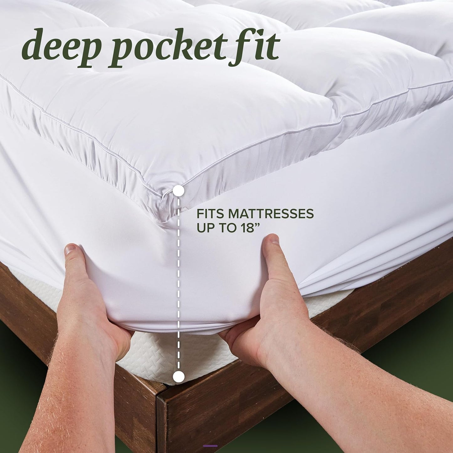 Beckham Hotel Collection Twin Size Hybrid Mattress Pad (Extra Padded) & Protector - Waterproof Quilted Pillow Top Mattress Cover - Thick, Plush, Fitted Mattress Topper for Bed