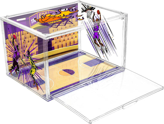 Acrylic Shoe Box Clear Plastic Stackable Storage Boxes with Magnetic Door Sneaker Storage Shoe Rack for Closet Drop Side Shoe Containers for Entryway