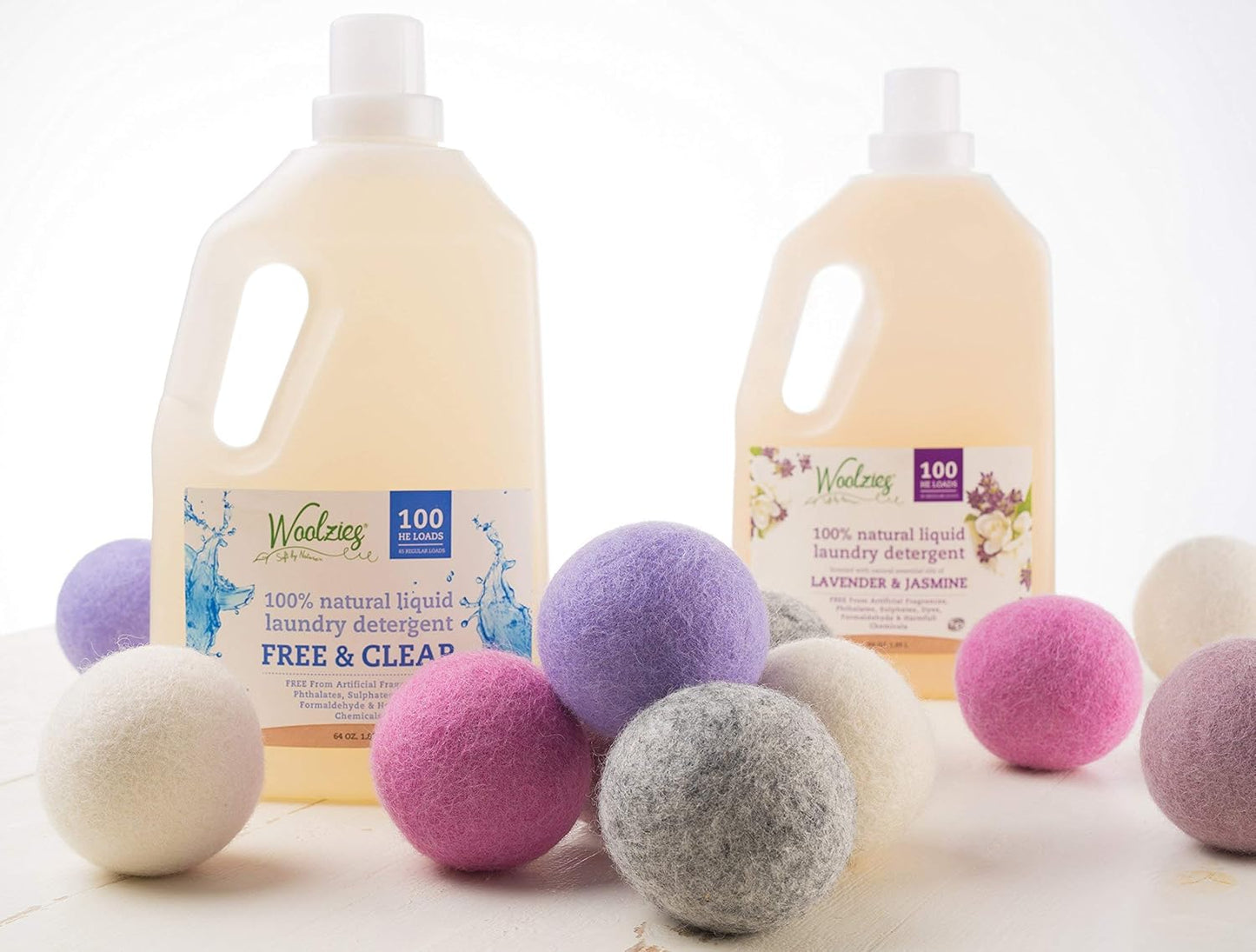 Woolzies Wool Dryer Balls Organic: Our Big Wool Spheres are the Best fabric softener | 6-Pack XL Dryer Balls for Laundry is Made with New Zealand Wool | Use Laundry Balls for Dryer with Essential Oils