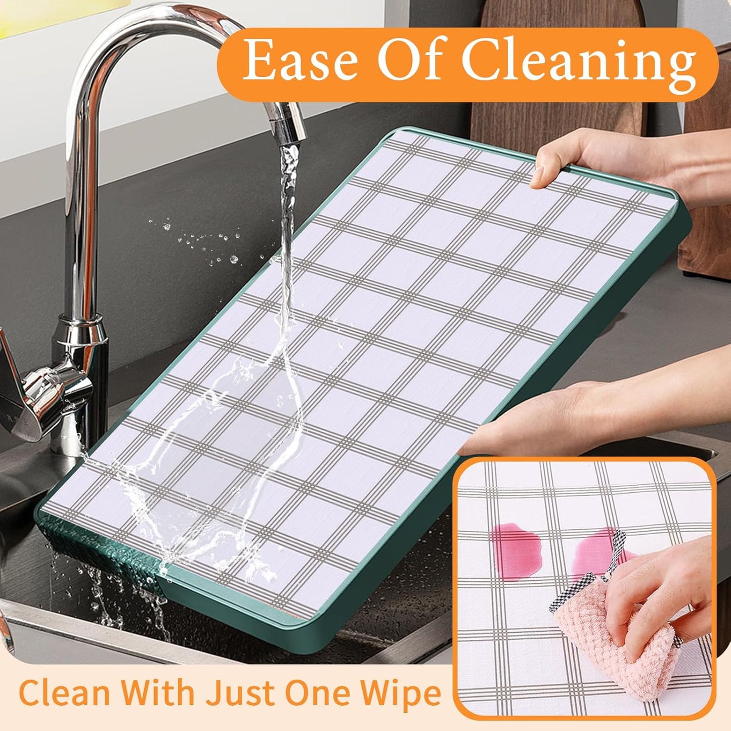 Shelf Liner for Kitchen Cabinets Non Adhesive Drawer Liner Non-Slip Thickened Shelf Liner Paper Strong Easy to Clean for Tool Box Refrigerator with Knife and Tape Measure, White Square, 11.8 x 118 in