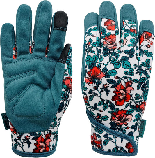 Thorn Proof&Puncture Resistant Gardening Gloves with Grip,Garden Gloves for Women, Leather Work Gloves,Gifts