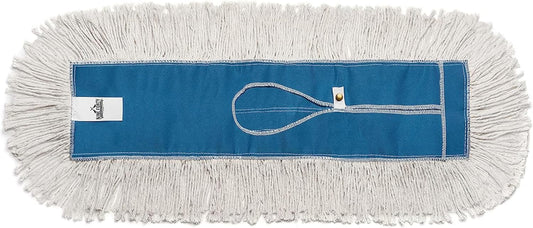 Nine Forty Industrial-Grade 24x5 Cotton Dust Mop Head Refills, Perfect Replacement for Busy Home, Gym, Industrial and Commercial Spaces, Heavy-Duty Mop for Janitorial & Housekeeping Needs - 1 Pack
