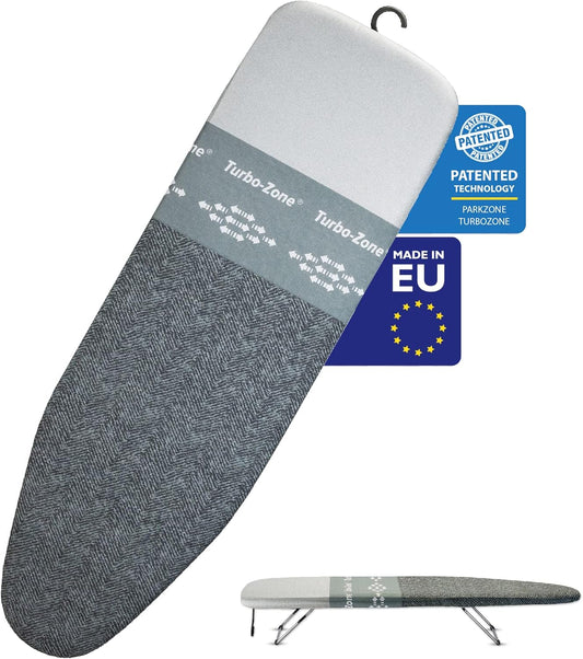Bartnelli Smart Hanger Tabletop Ironing Board | Designed and Made in Europe with New Patent EZ Glide Technolgy, & Park Zone, European Quality and Innovation (Size-34x12)