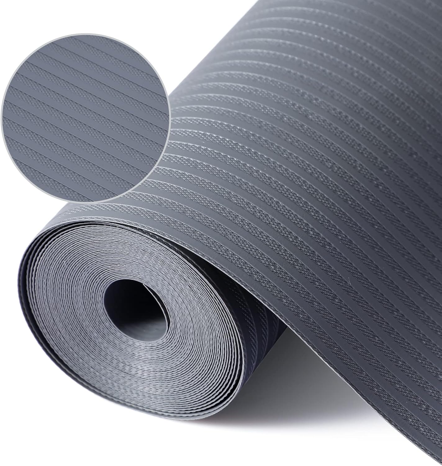 Shelf Liners for Kitchen Cabinets, 14Inch x 30Ft, Non-Adhesive Shelf Liner, Non-Slip Kitchen Drawer Liners, Waterproof Durable Cabinet Liners for Shelves, Cupboard, Pantry, Gray