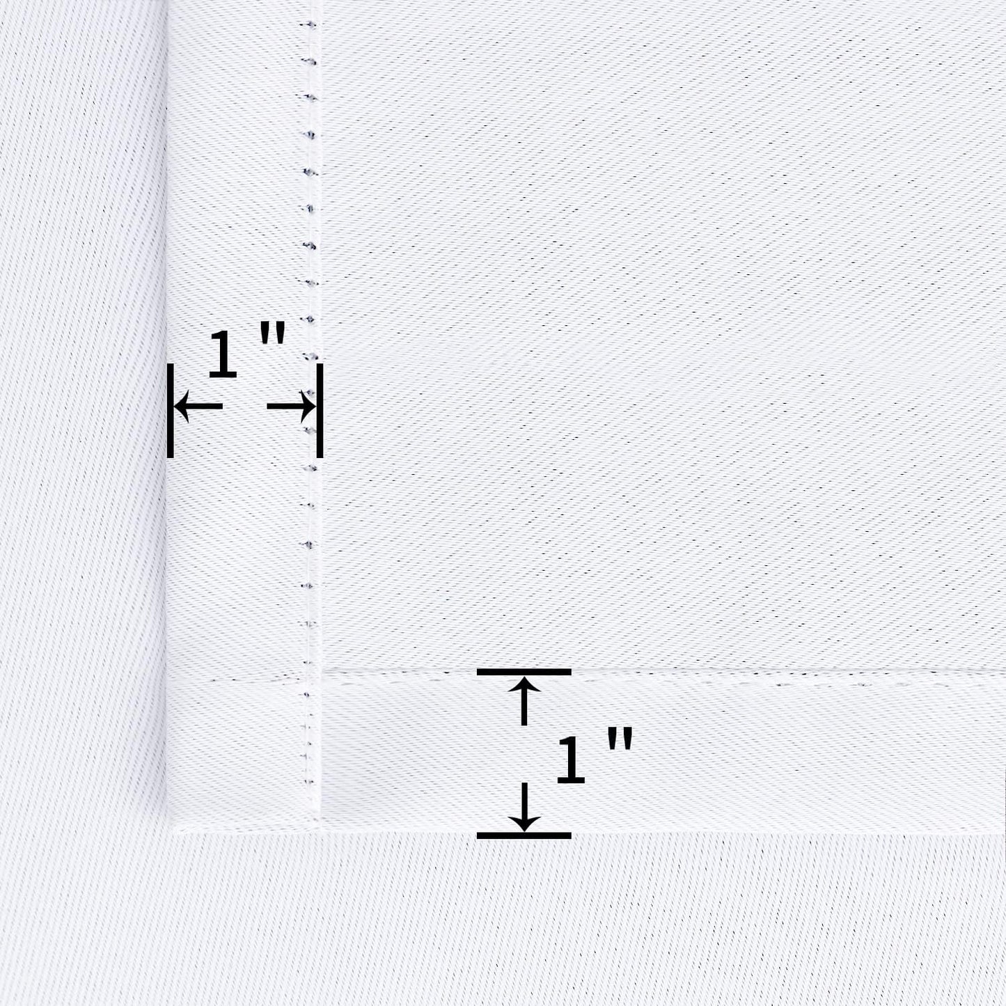 BGment White Curtains 45 Inches Length for Kitchen Window - Rod Pocket Short Window Treatment Drapes Privacy for Bathroom Cafe Bathroom Home Decor, 2 Panels, Pure White, 42 x 45 Inch