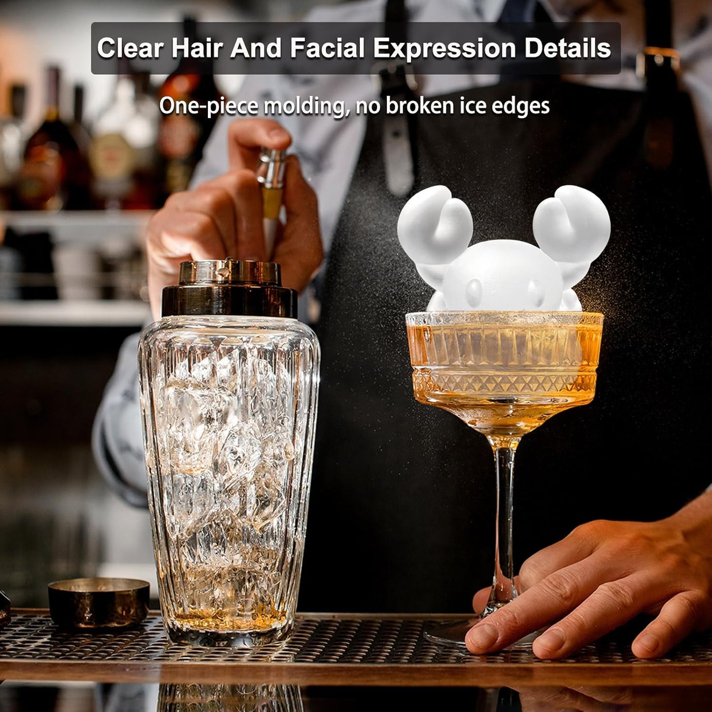 3D Crab Ice Cube Silicone Molds Tray for Whiskey, Cocktail, Drink Decor, Bar; Rich Details. Cute Crabs Gifts for Women Kids Girls Boys, Fun Animal Seafood Shape Soap Epoxy Resign Mold; 2 Pack