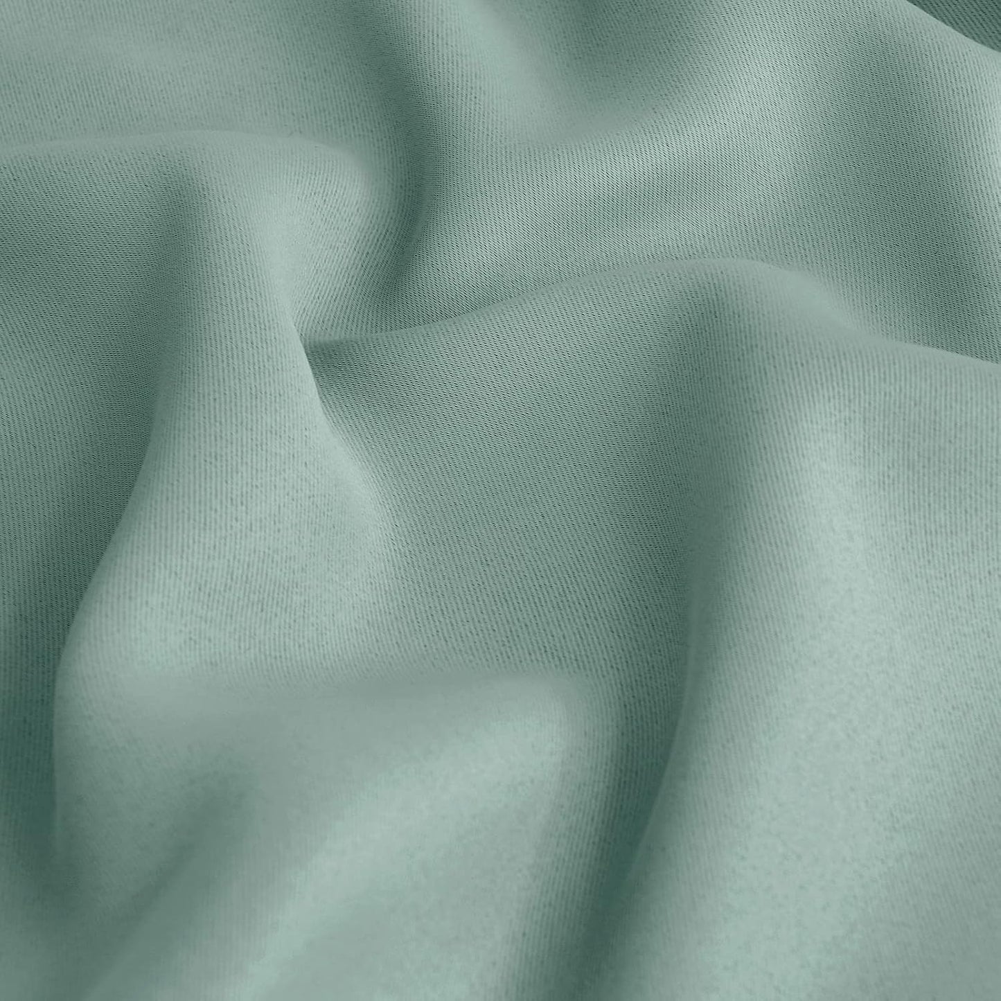 BGment Sage Green Blackout Curtains 40 Inches Long for Kitchen Cafe Window - Short Thermal Insulated Drapes with Rod Pocket Room Darkening for Bathroom, 34 x 40 Inch, 2 Panels