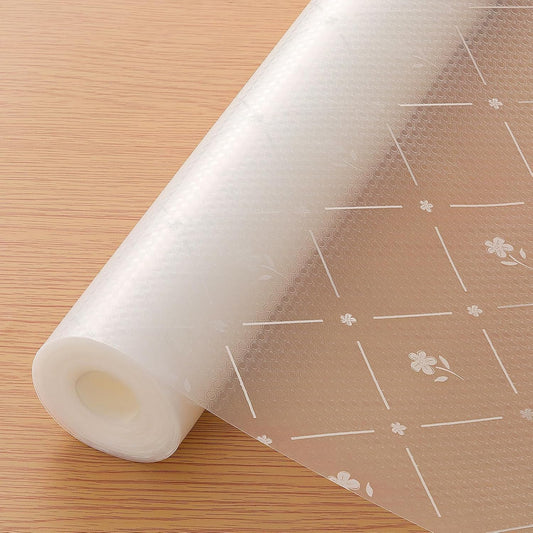 INNOLITES Shelf Liners for Kitchen Cabinets, Non Adhesive Drawer Cabinet Liner, Waterproof Oil-Proof Non-Slip Shelf Liner for Kitchen Pantry Refrigerator 23.6" x 236"