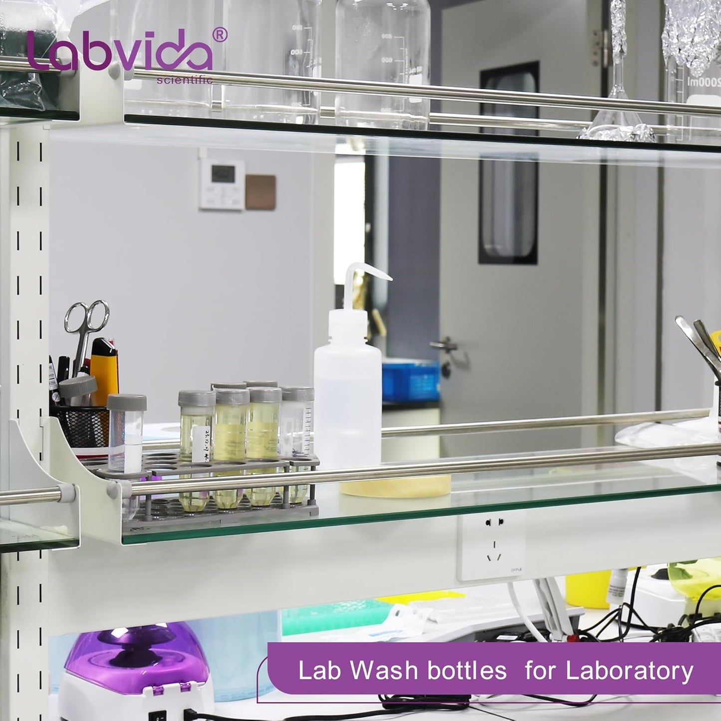 4 pcs of Plastic Squeeze Bottles, Lab Wash Bottle Squeeze Vol.1000ml 33.8oz, LDPE Bottle with PP Draw Tube used for Wash Labware, Cleanig Body Tattoo, and Succulent Watering Irrigation, LVM011