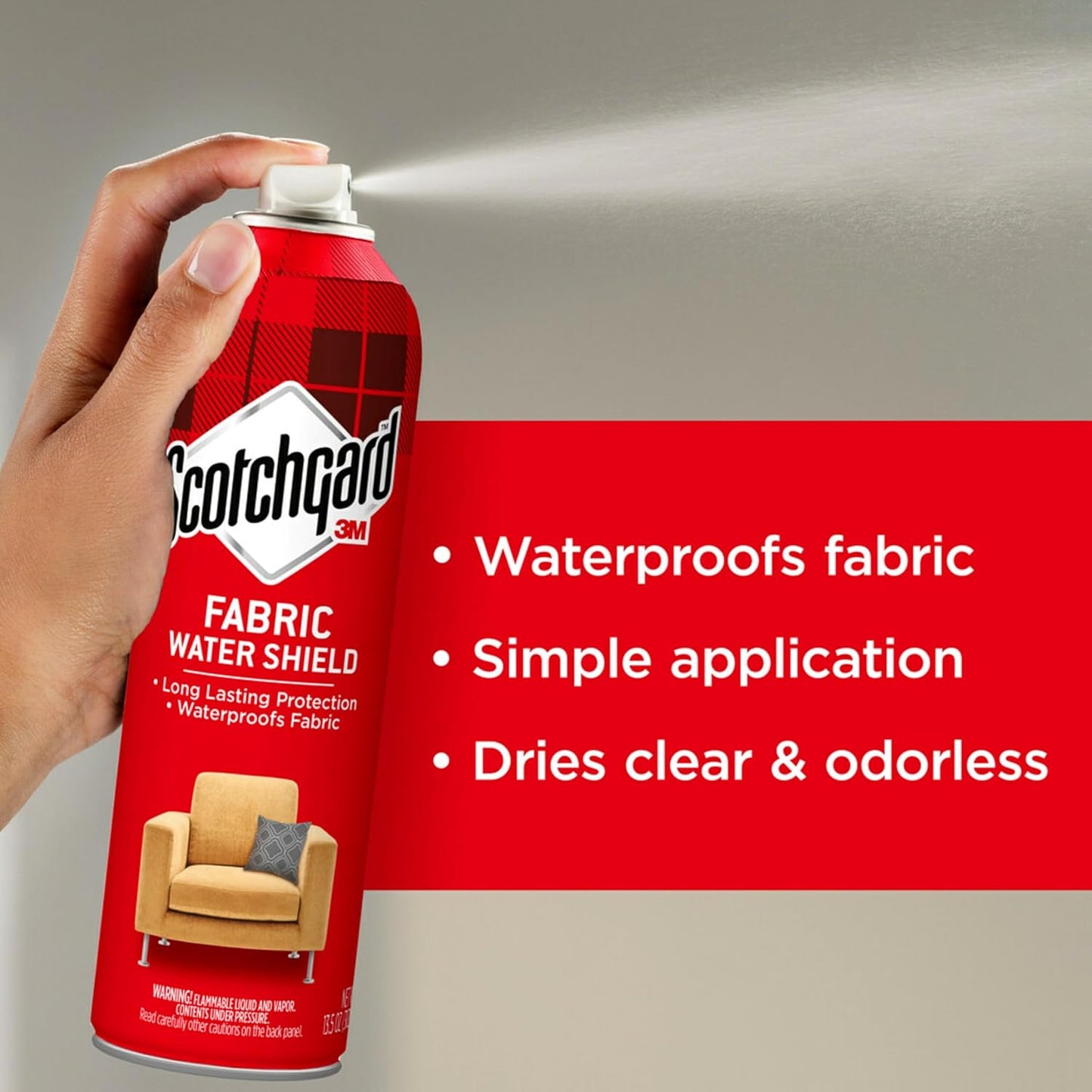 Scotchgard Fabric & Upholstery Protector, 6 Cans/10-Ounce (60 Ounces Total)