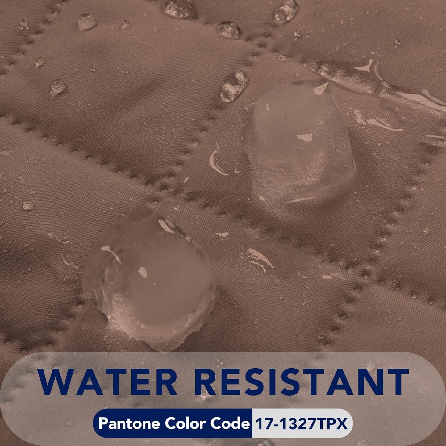 PureFit Reversible Quilted Sofa Cover, Water Resistant Slipcover Furniture Protector, Washable Couch Cover with Non Slip and Elastic Straps for Kids, Dogs, Pets (Chair, Brown/Beige)