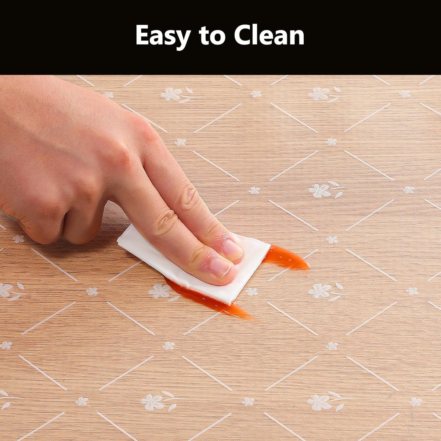 INNOLITES Shelf Liners for Kitchen Cabinets, Non Adhesive Drawer Cabinet Liner, Waterproof Oil-Proof Non-Slip Shelf Liner for Kitchen Pantry Refrigerator 23.6" x 236"