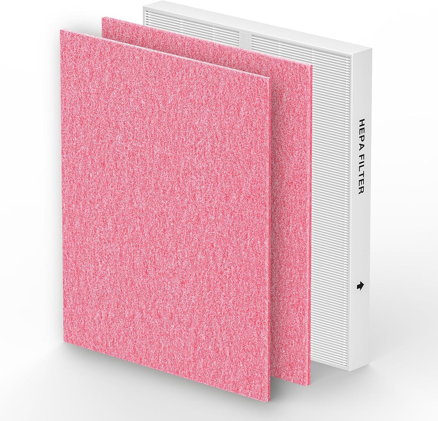 AP-1512HH & 200M Pet Filter Set for Coway Airmega AP-1512HH and Airmega 200M Air Purifi-ers, 2 Pet Deodorization Filters and 1 HEPA Filter, 3 Pack, Pink