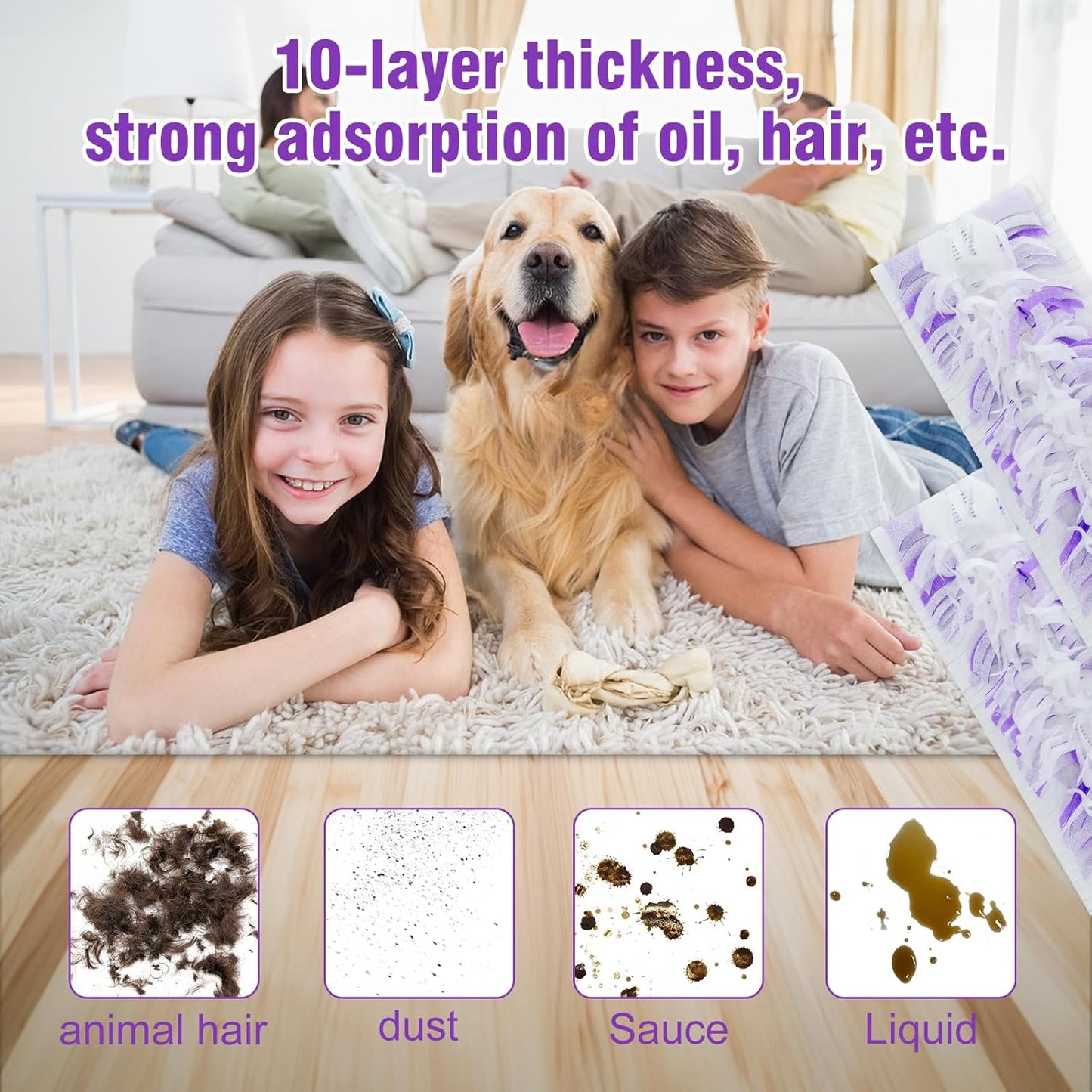 20 Pack Power Mop Refills Pad Compatible with Swiffer Power Mop Multi-Surface &Wood Mopping Pad Refills, Disposable Spray Wet Mopping Pad Replacement for Floor Cleaning