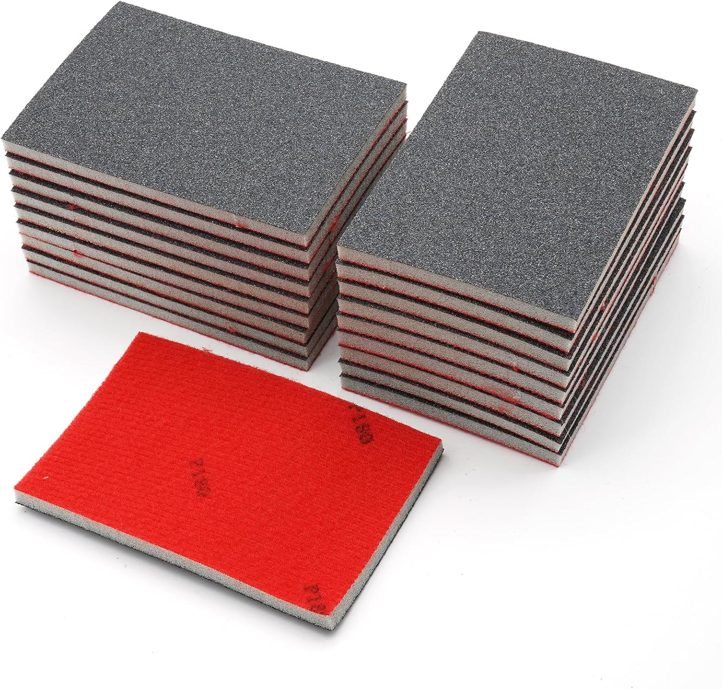 20 Pack 180 Grit Sanding Sponge, 3 x 4 Inch Soft Foam Sanding Block Wet Dry Sanding Pads, Washable Sandpaper Sponge Drywall Sand Block for Wood, Metal, Furniture Polishing (180 Grit)