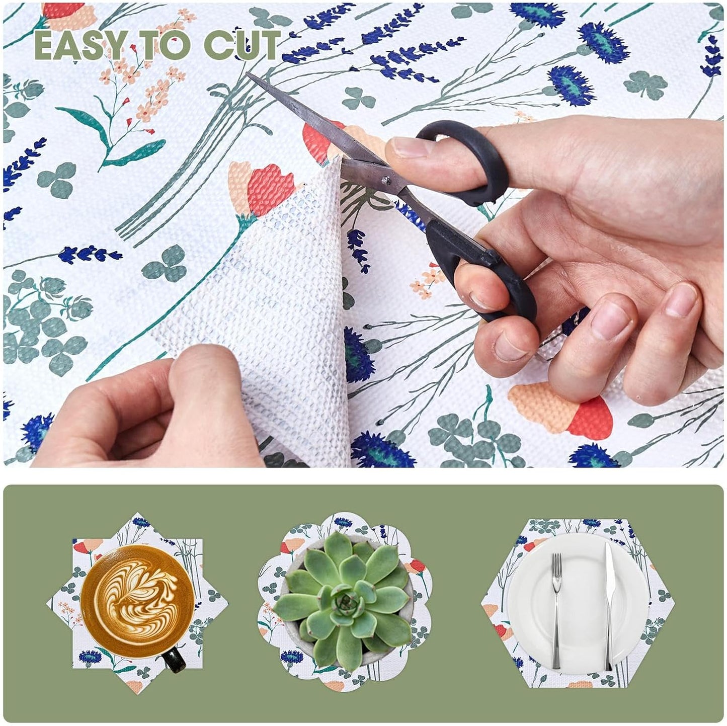 Drawer and Shelf Liner for Kitchen Cabinets 12INx20FT, Non Adhesive, Non Slip Drawer Liner Shelf Paper for Kitchen, Waterproof Floral Shelf Liner (Purple red Floral)