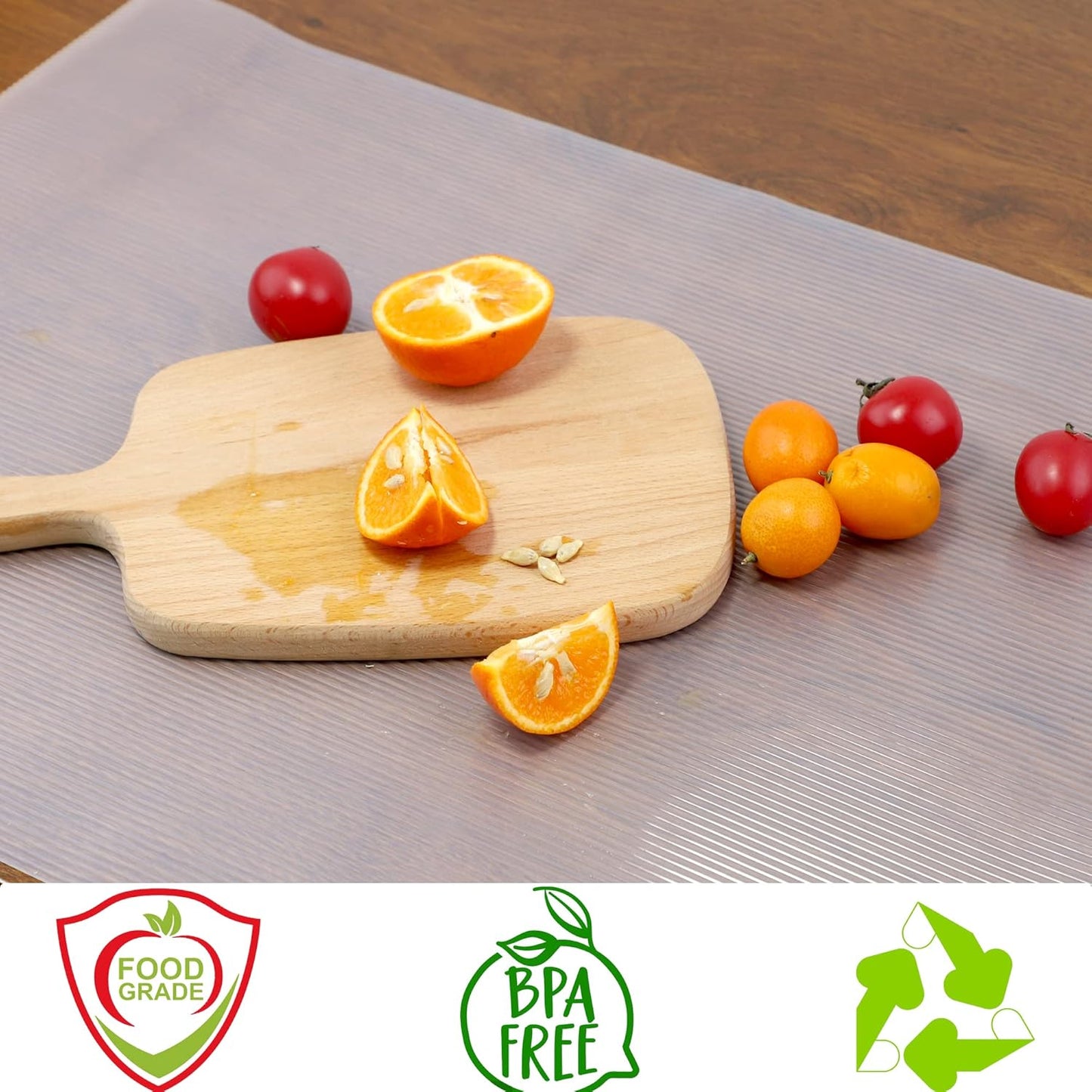 Shelf Liners for Kitchen Cabinets 11 Inch Wide X 20 Ft Non Adhesive Cabinet Drawer Liners Non Slip Clear Waterproof Closet Wire Pantry Shelves Liner Fridge Cupboard Mat for Kitchen Bathroom