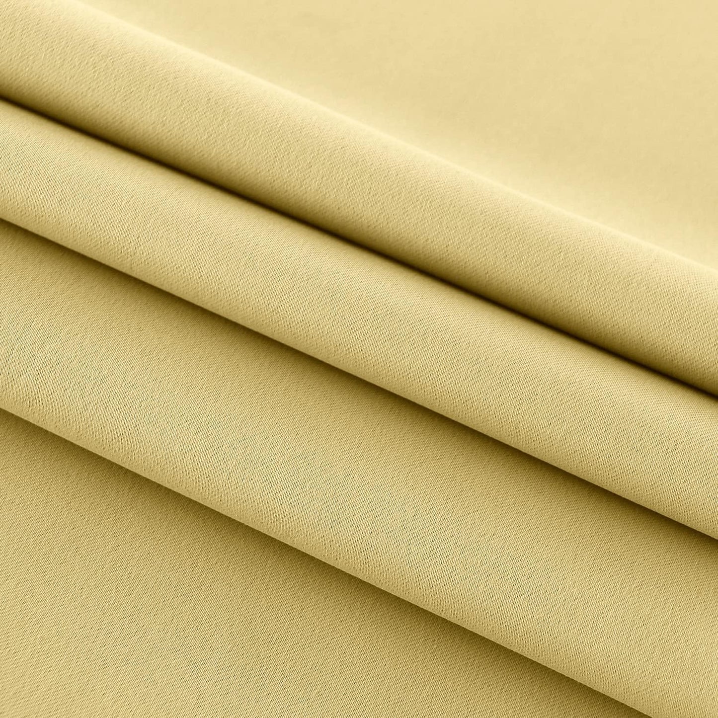 DWCN French Door Curtains – Rod Pocket Thermal Blackout Curtain for Doors with Glass Window, Kitchen and Patio Doors for Privacy, 36 X 72 Inches Long, 1 Curtain Panel with Tieback,Light Yellow