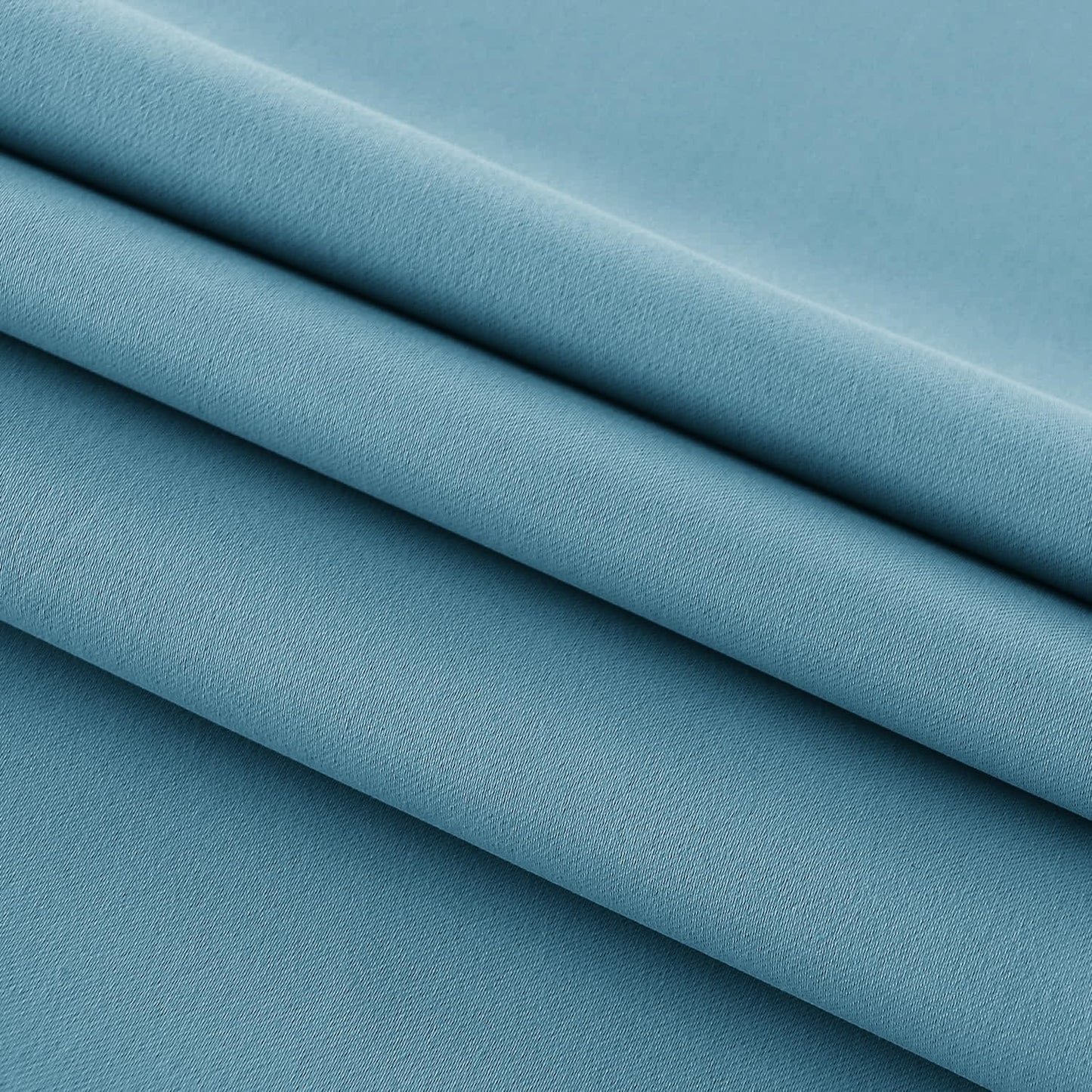 DWCN French Door Curtains – Rod Pocket Thermal Blackout Curtain for Doors with Glass Window, Kitchen and Patio Doors for Privacy, 36 X 72 Inches Long, 1 Curtain Panel with Tieback, Stone Blue