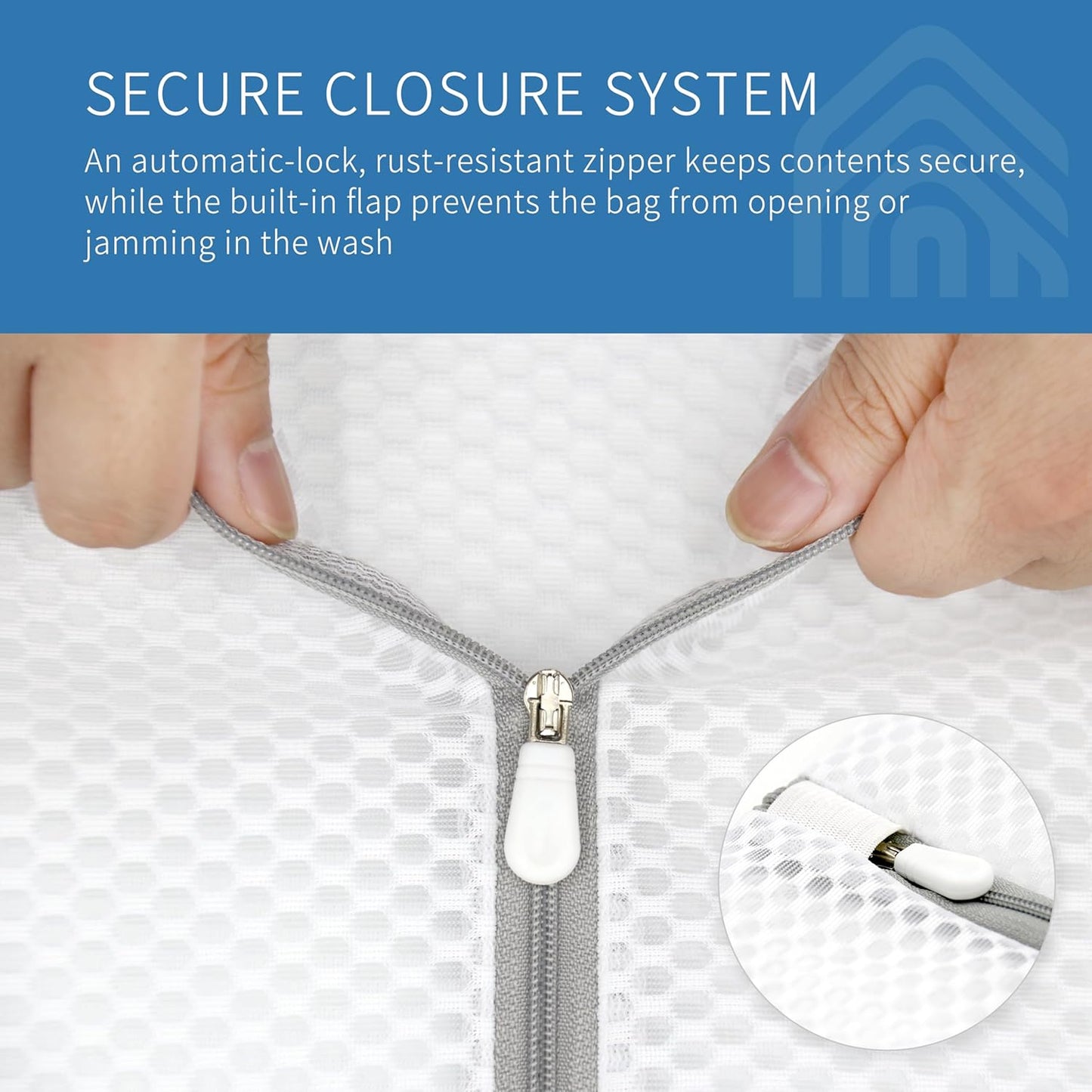 Muchfun 3Pcs Durable Honeycomb Mesh Laundry Bags for Delicates 16 x 20 Inches (3 Large)