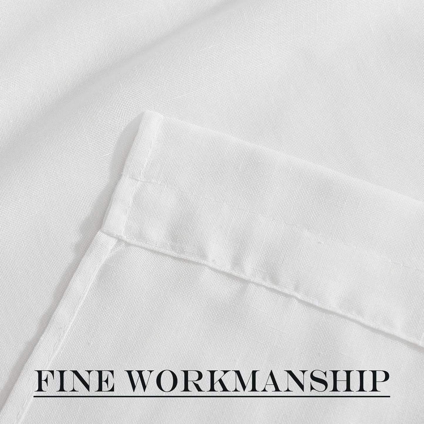 NICETOWN Faux Linen French Door Curtain for Window Sidlight Curtains 72 Inches Long Rod Pocket Kitchen DoorLight-Filtering Privacy Window Decor with Tieback, 12 inch Wide, 1 Panel, White