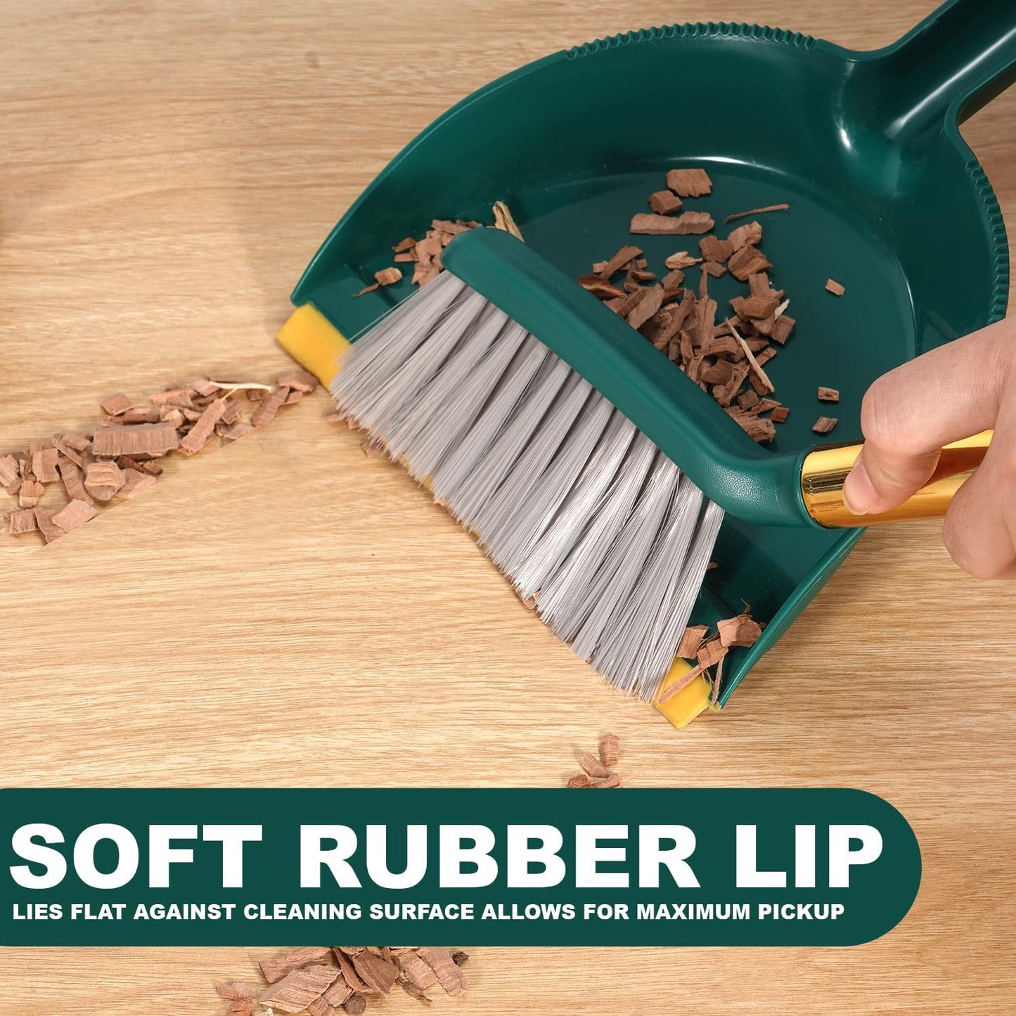 Small Broom and Dustpan Set, Dustpan and Brush Set, Small Brush and Dustpan Set, Hand Broom and Dustpan Set, Mini Handheld with Home, Desktop, Kitchen, pet