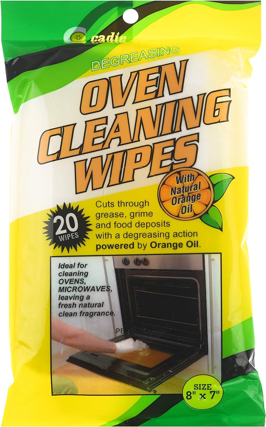 Cadie Degreasing Oven Cleaning Wipes 20 Wipes