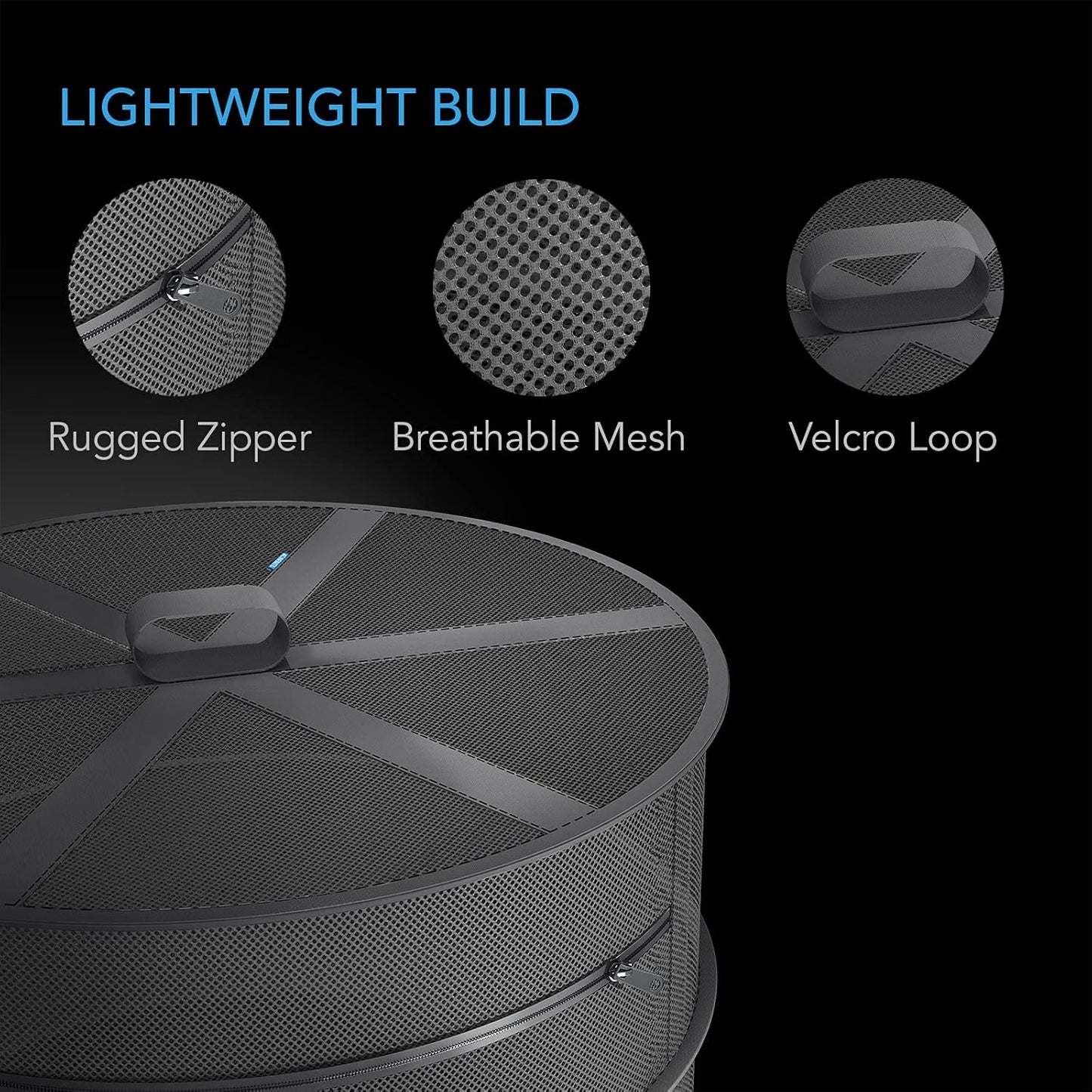 AC Infinity Herb Drying Rack, 2-Layer Hanging Mesh Net for Plants, Seeds, and Buds, 18" Diameter Fit in Grow Tents Closets Hydroponics