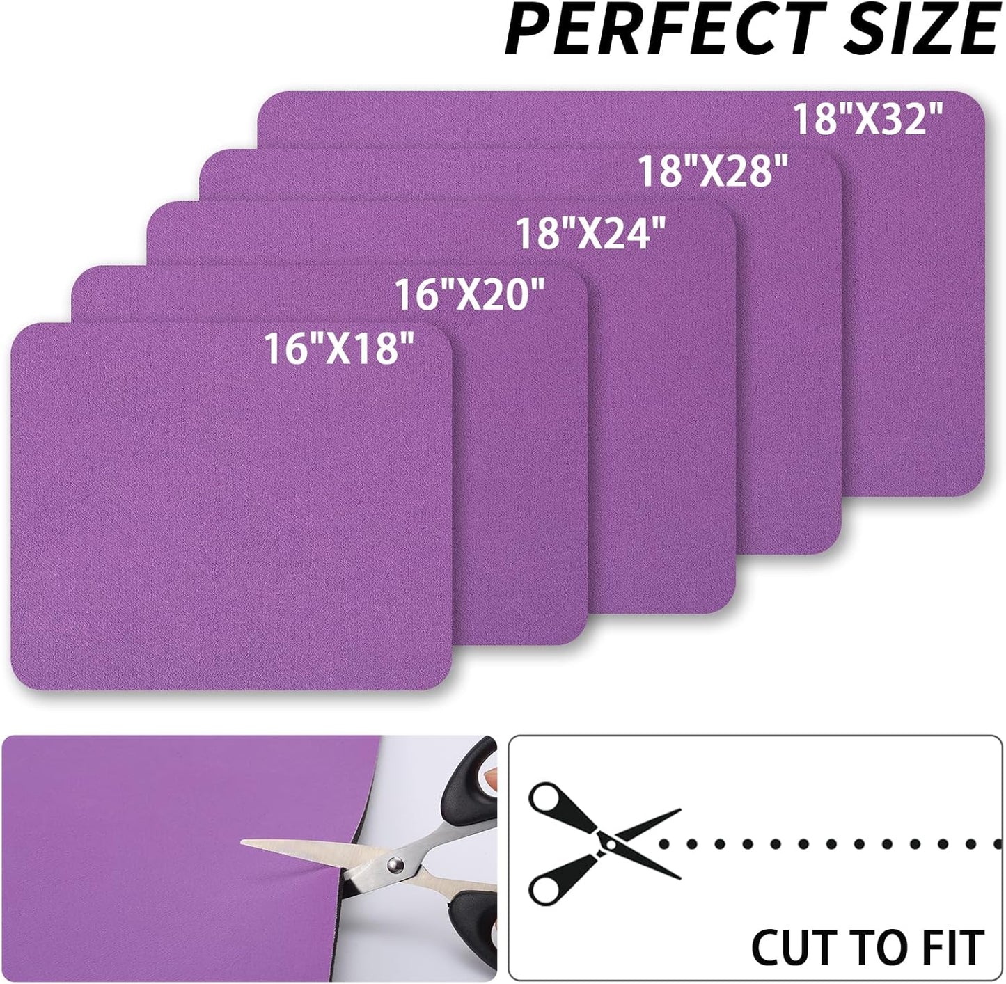 Dish Drying Mat for Kitchen Counter, Heat Resistant Drainer Mats with Non-slip Rubber Backed, Hide Stain Kitchen Super Absorbent Draining Mat, Easy to Clean Dish Rack Pad, Purple 16"x18"