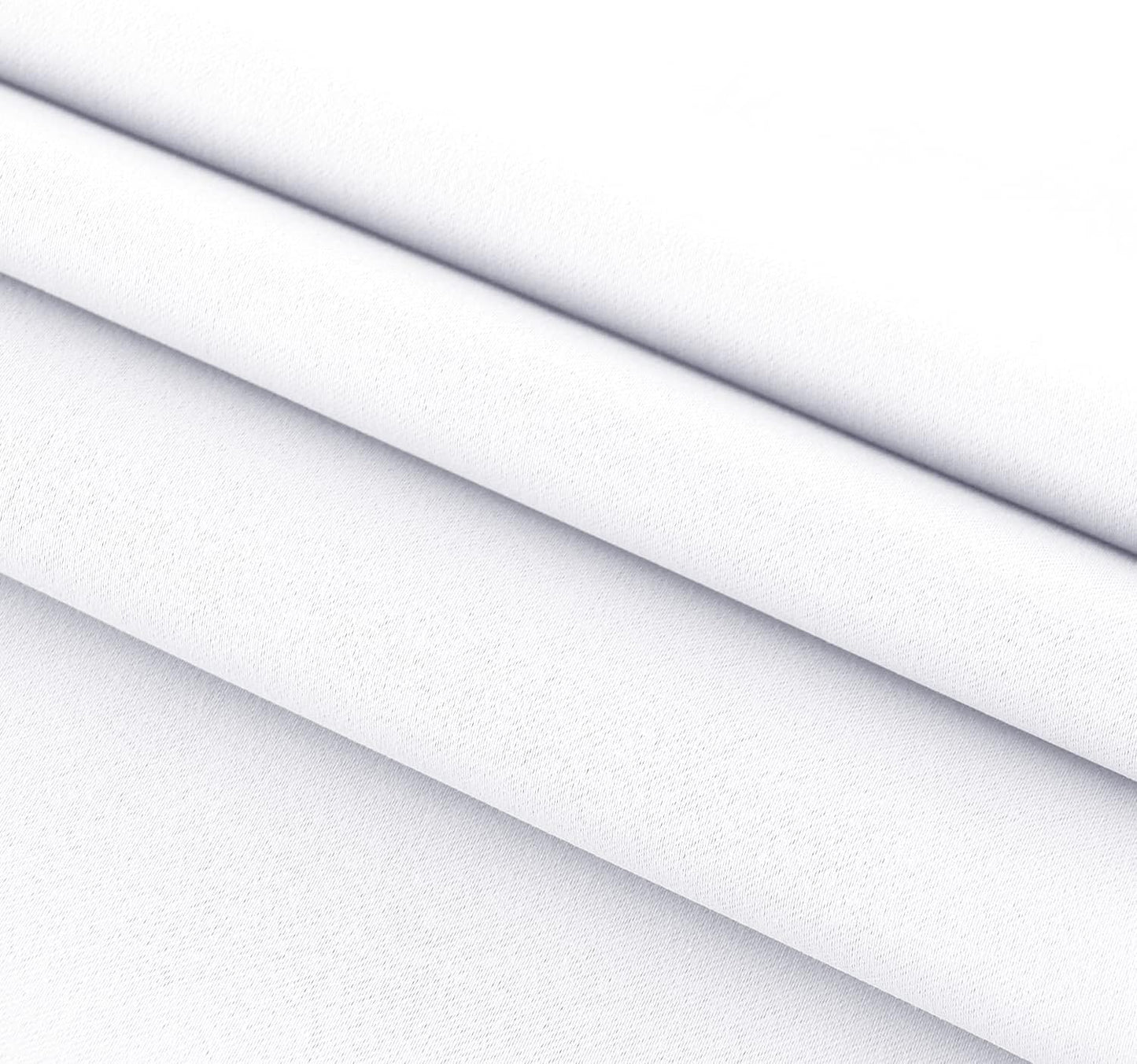 DWCN French Door Curtains – Rod Pocket Thermal Curtain for Doors with Glass Window, Kitchen and Patio Doors for Privacy, 36 X 72 Inches Long, 1 Curtain Panel with Tieback,Pure White