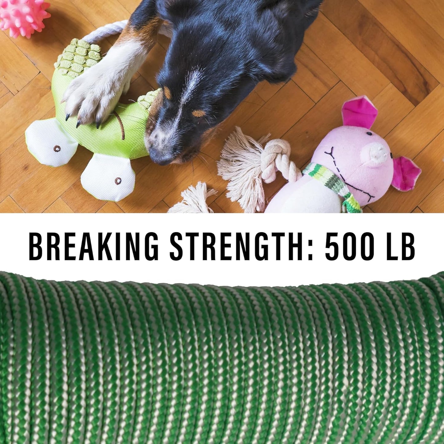 Diamond Braided Polypropylene Rope Nylon Rope Mix Thick Heavy Duty Ropes 5/32'' 66ft 3Packs High Strength Perfect for Clothesrope Camping Hiking and Other Outdoor Activities