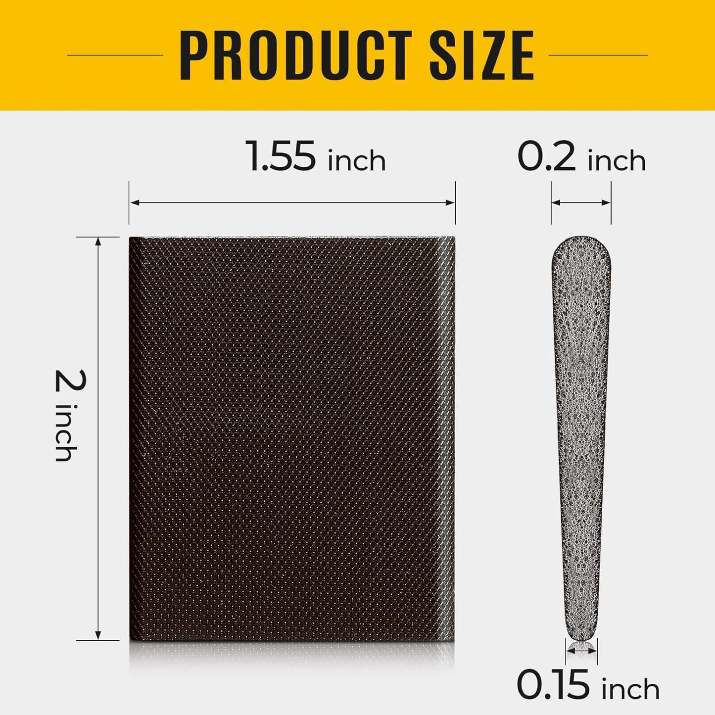 Zonon 64 Pieces Door Corner Seal Weatherstripping Exterior Door Frame Seal Draft Stopper Adhesive Corner Pads for Weather Stripping and Draft Protection (Brown)