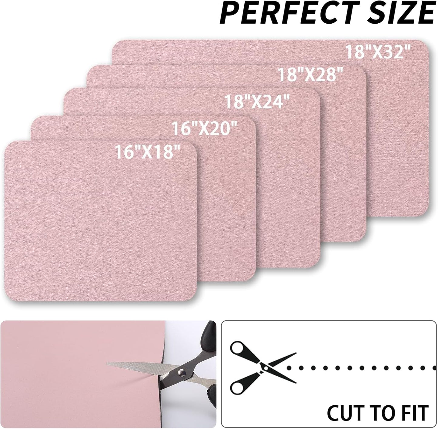 Dish Drying Mat for Kitchen Counter, Heat Resistant Drainer Mats with Non-slip Rubber Backed, Hide Stain Kitchen Super Absorbent Draining Mat, Easy to Clean Dish Rack Pad, Pink 18"x28"