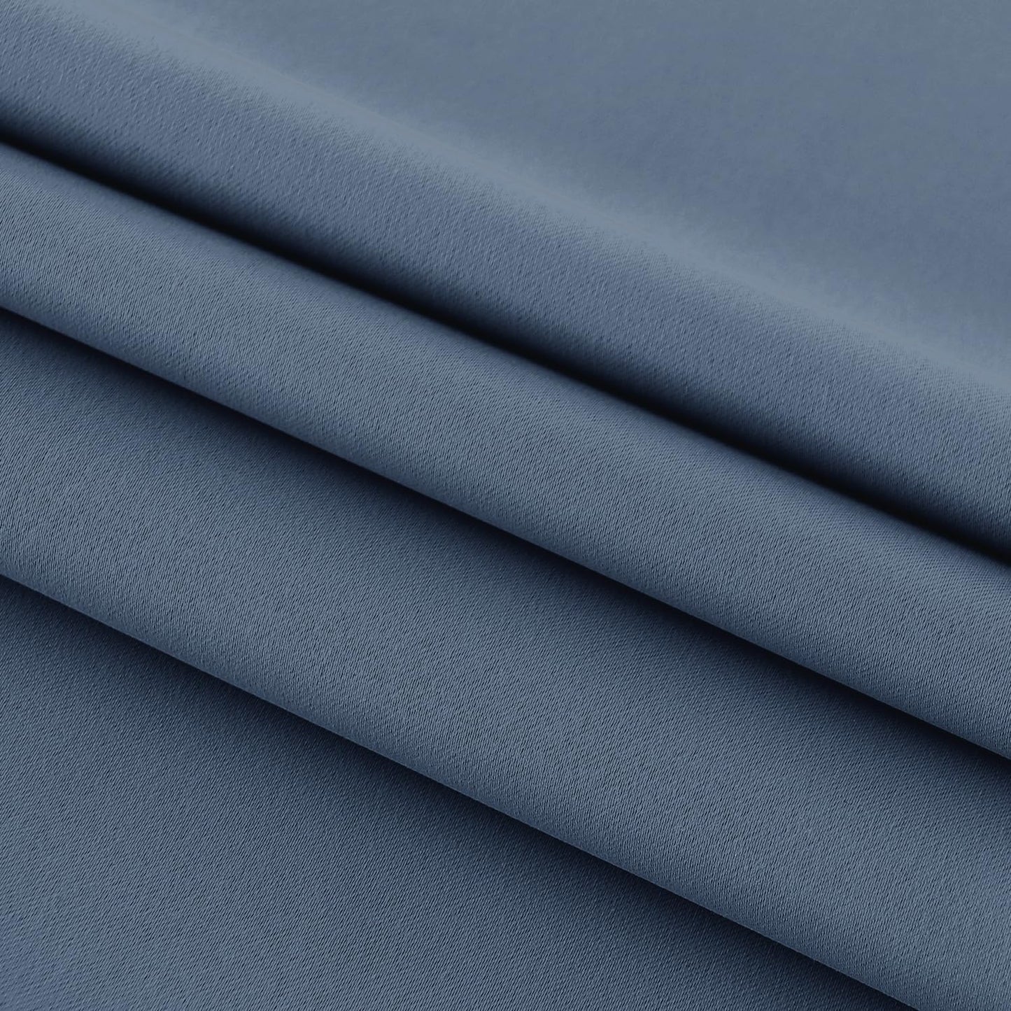 DWCN French Door Curtains – Rod Pocket Thermal Blackout Curtain for Doors with Glass Window, Kitchen and Patio Doors for Privacy, 54 X 72 Inches Long, 1 Curtain Panel with Tieback,Dusty Blue