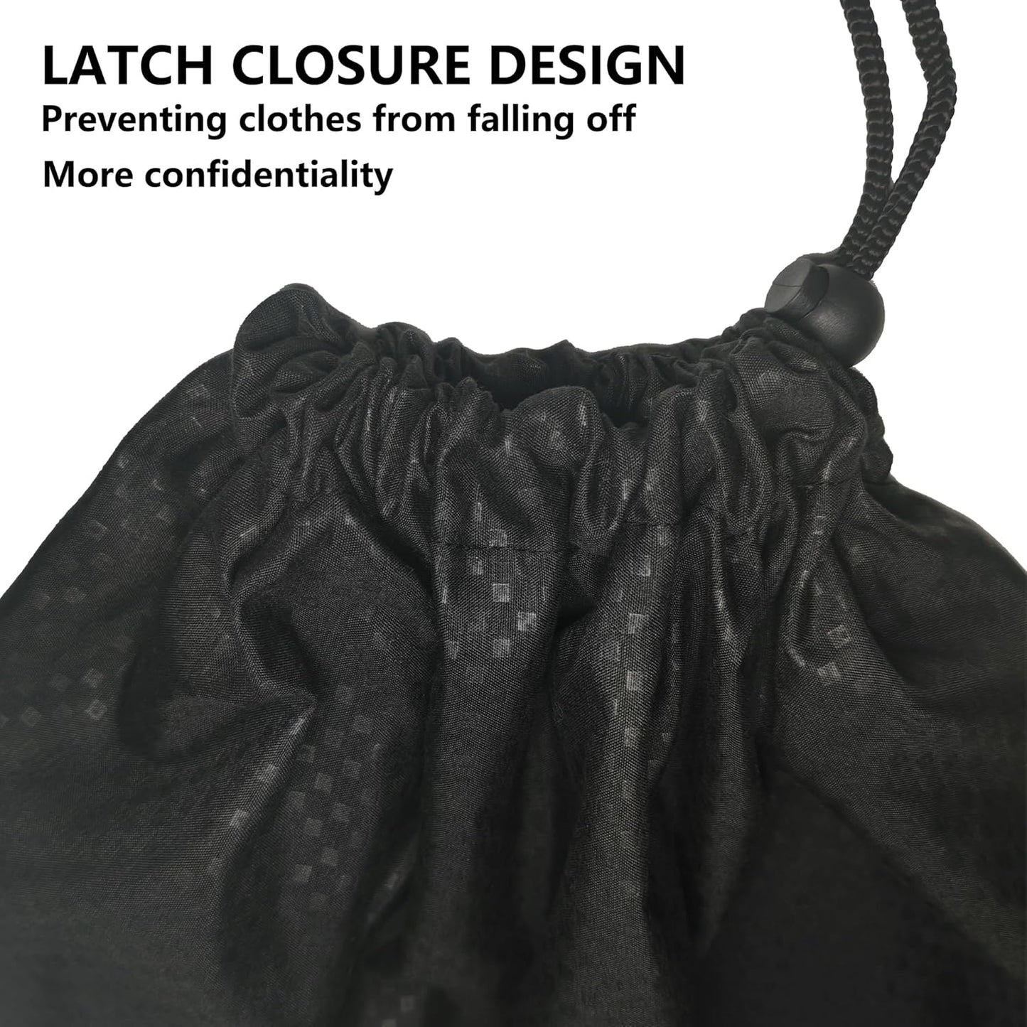 ZPECC Travel Laundry Bag 24 Pack,Bulk Extra Large Heavy Duty Bags, Durable Dirty Clothes Organizer With Drawstring, Fit a Basket or Hamper (40" X 30",Black)