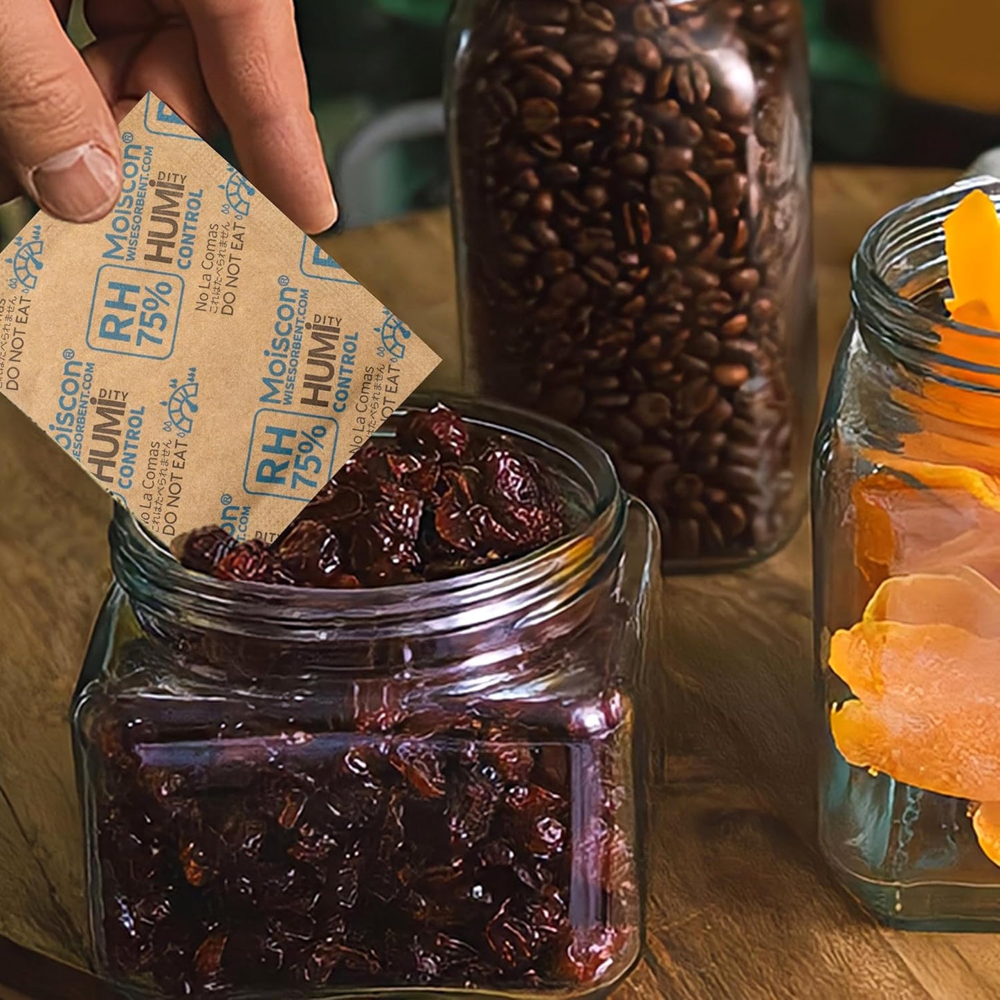 90 Pack 75% RH Size 8 Two-Way Humidity Control Packs for Storing Up to 5 Items, 8 Gram Moisture Control Packets Individually Wrapped for Small Non-Plastic Travel Cases