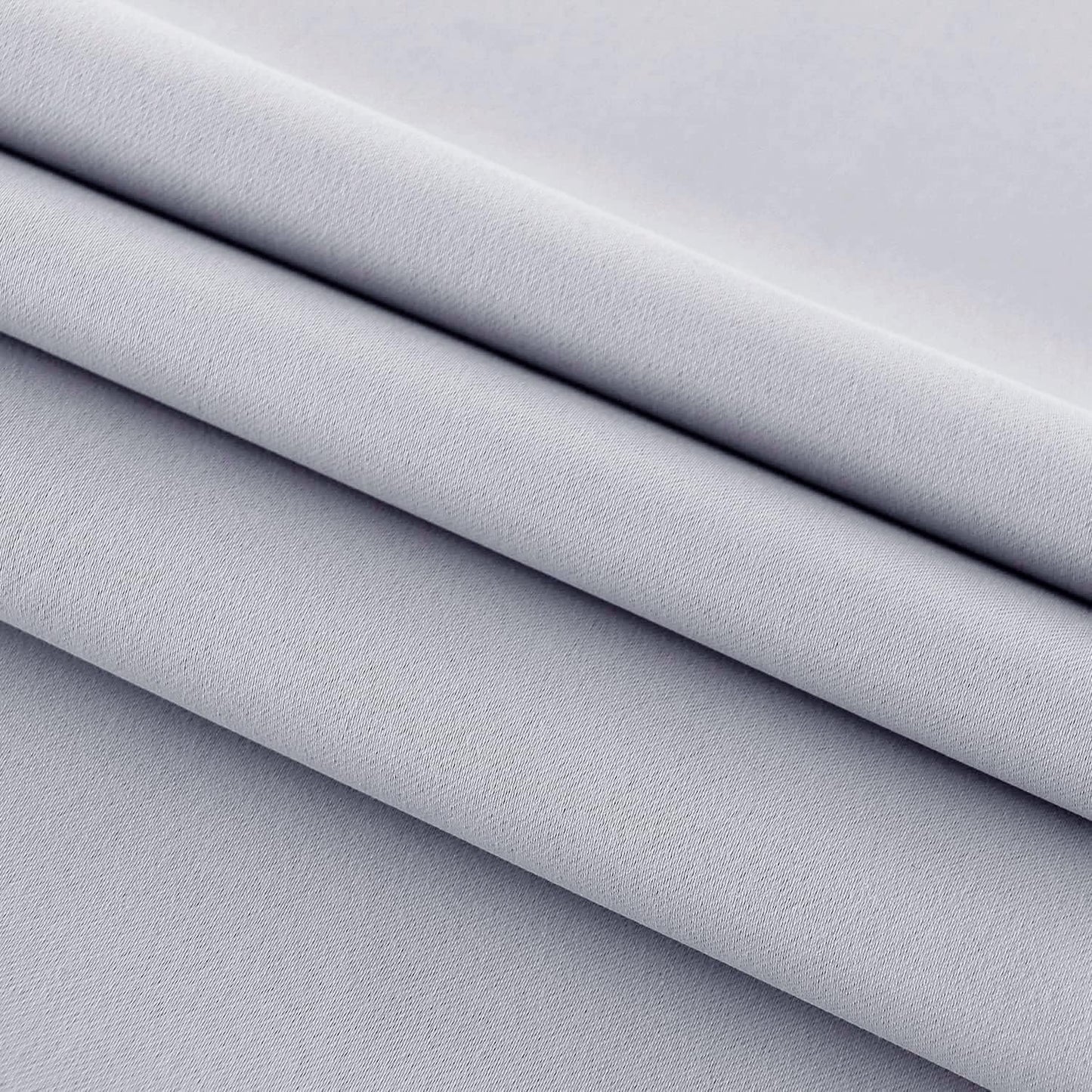 DWCN French Door Curtains – Rod Pocket Thermal Blackout Curtain for Window/Patio Doors/Doorways/Classroom/Kitchen for Privacy, 36W by 80L Inches, 1 Panel with Tieback, Silver Grey