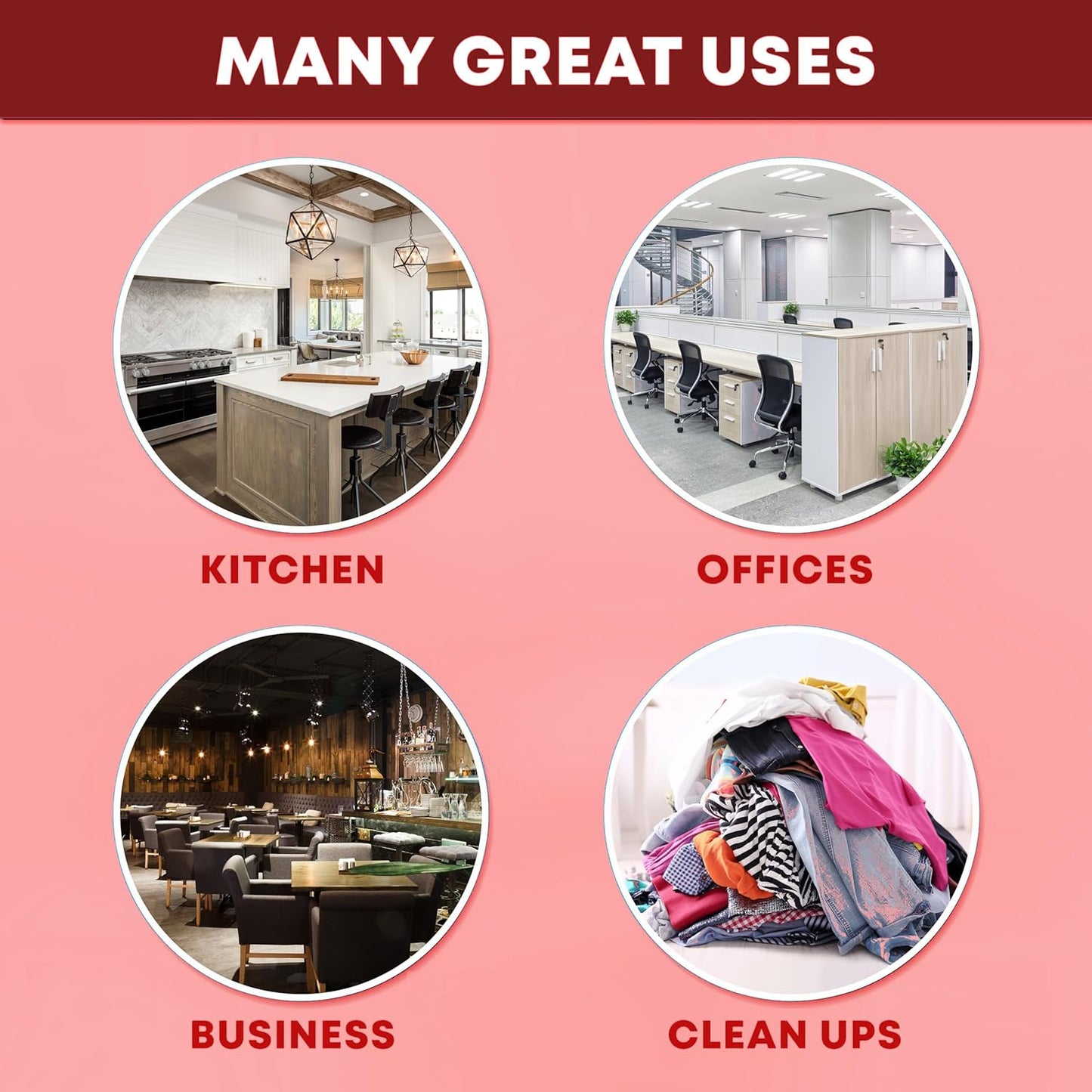 Contractor Garbage Bags 55 Gallon, Black Contractor Garbage Bag 3 Mil (32 Bags) Large 55-60 Gallon Trash Bags Heavy Duty Liners, Extra Large Trash Liners Construction, Industrial Bag