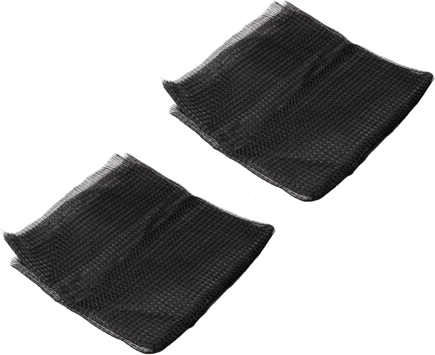 PATIKIL 47.2" x 23.6" Air Conditioner Air Filter Material, 2 Pack Plastic Dustproof Filtering Mesh Screen Replacement for Air Conditioning, Black