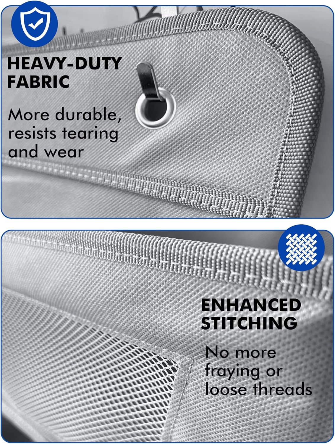 Meolsaek Over the Door Organizer,46lbs Load and Anti-Tilt Design，5 Tier Behind the Door Storage 5 Side Pockets，Perfect for Closet Organizers, Bathroom Storage