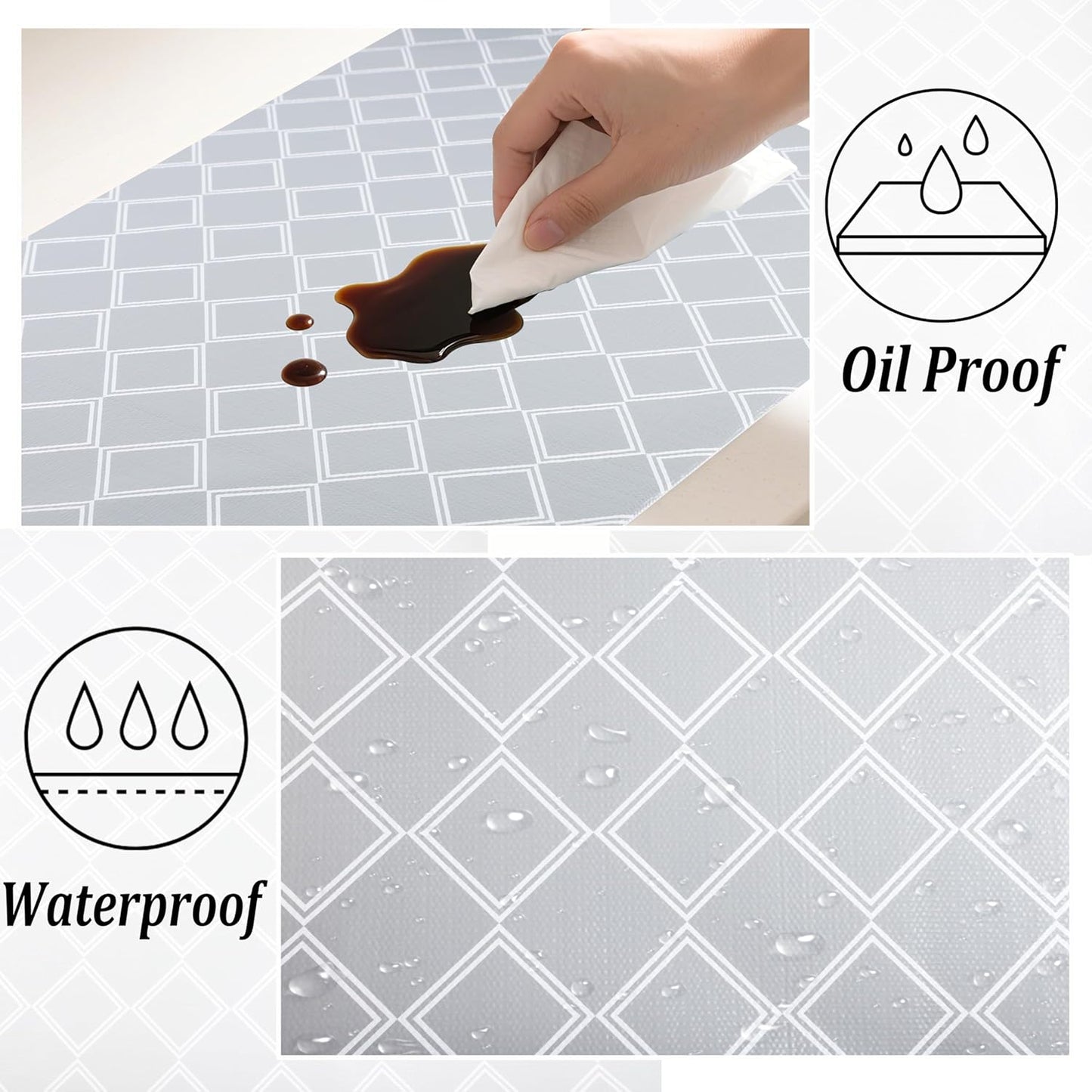 Kitchen Cabinet Liner Waterproof 24 Inch X 20 FT Drawer Liners for Kitchen Cabinets No Slip Shelf Liners Non Adhesive Dresser Drawer Liner Grip Closet Shelf Liners for Bathroom Fridge Cupboard Pantry