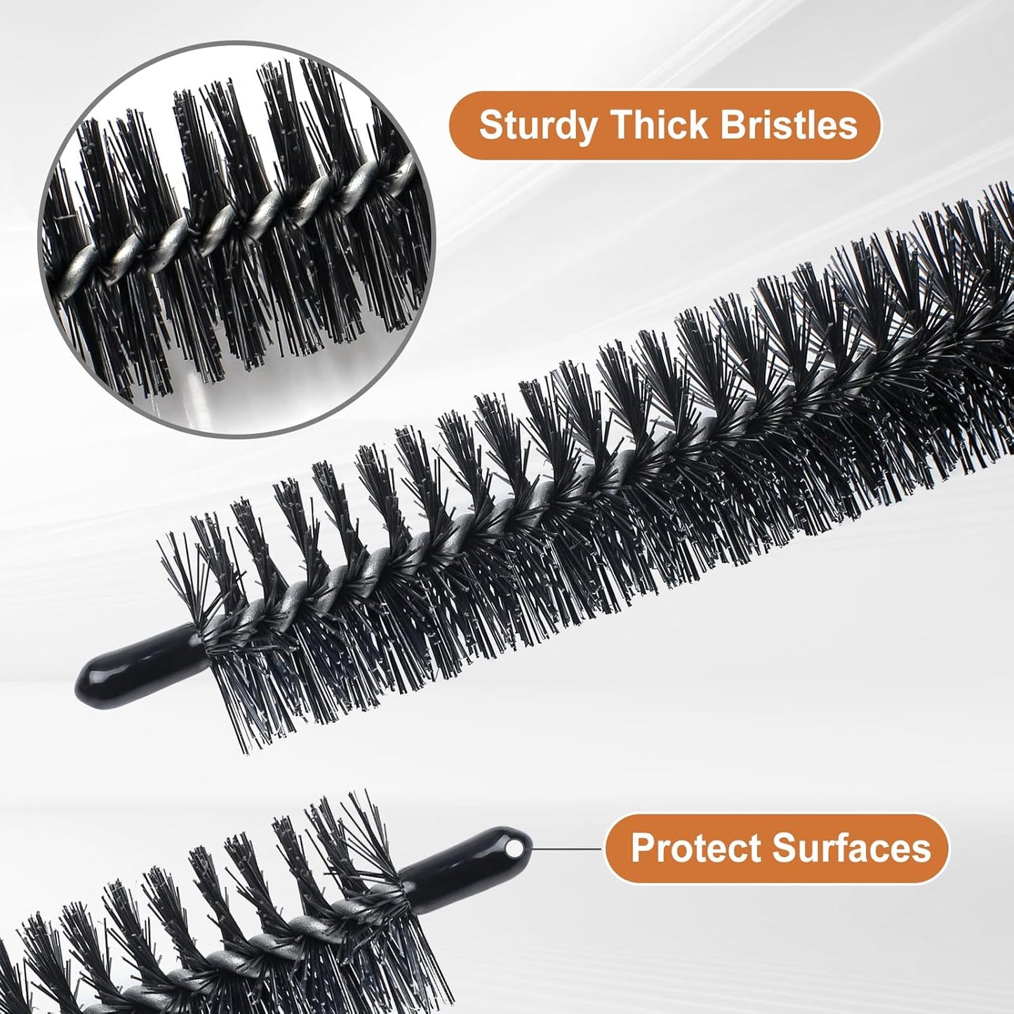 Dryer Cleaner Vent Brush - 70cm or 75cm Long Flexible Dryer Vent Cleaner & Refrigerator Condenser Coil Brush Long Flexible Refrigerator Coil Cleaning Brush (Long Brush)