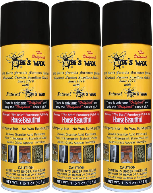 The Original Bee's Wax Old World Formula Furniture Polish - 3 Pack