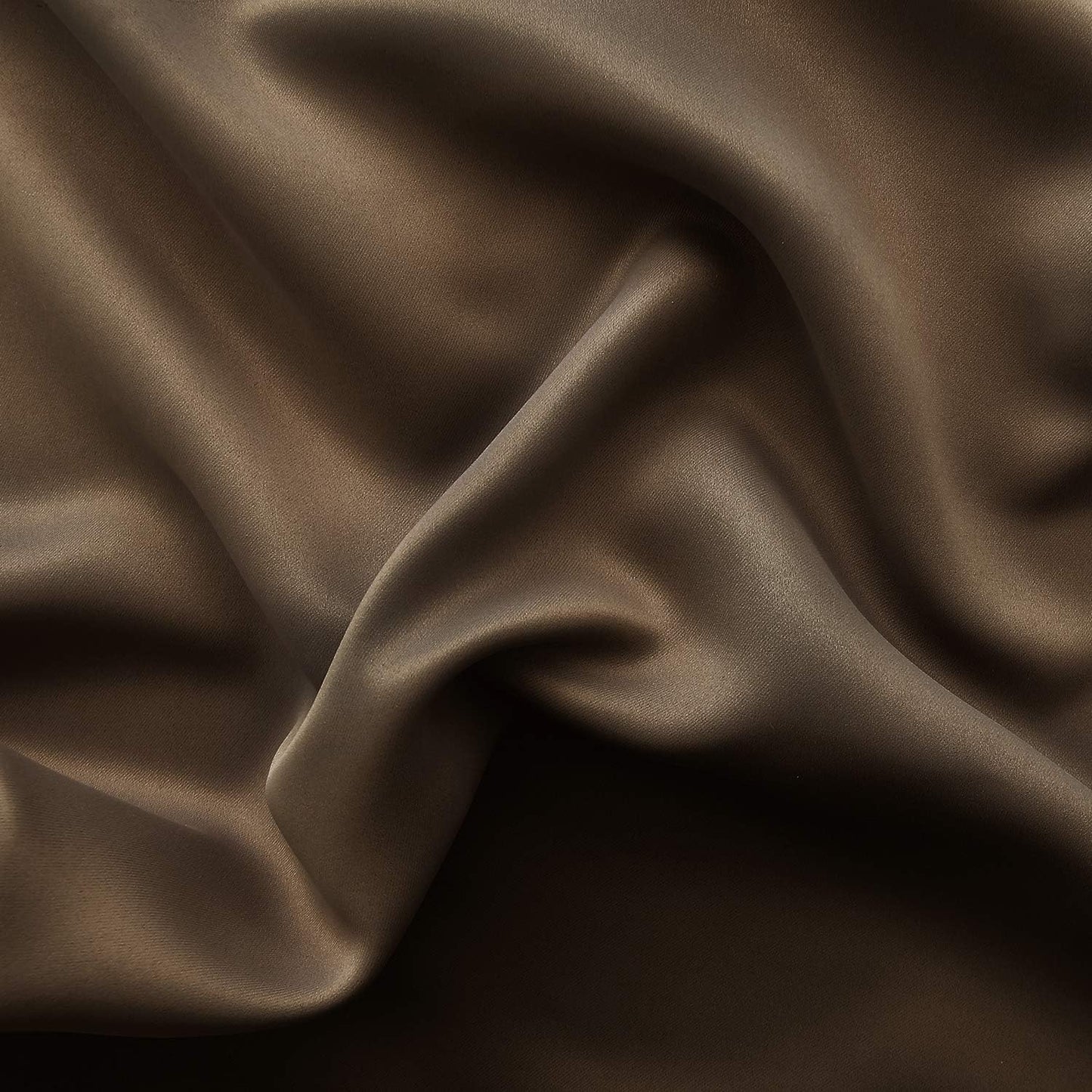 DWCN French Door Curtains – Rod Pocket Thermal Blackout Curtain for Doors with Glass Window, Kitchen and Patio Doors for Privacy, 54 X 40 Inch Length, 1 Curtain Panel with Tieback, Brown