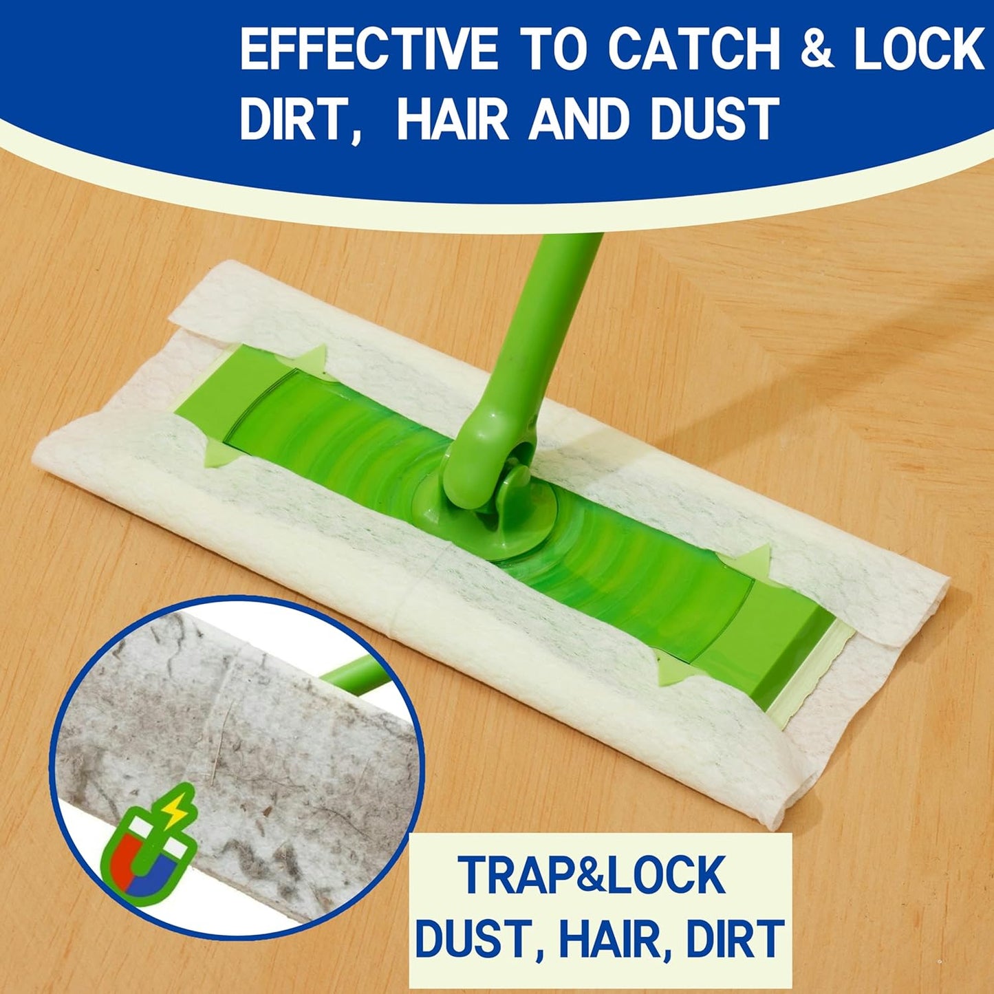 Dry Sweeping Cloths Disposable Mop Refills Floor Dust Mop Pad, Floor Cloth Refills for Swiffer Standard Sweeper, Pack of 240