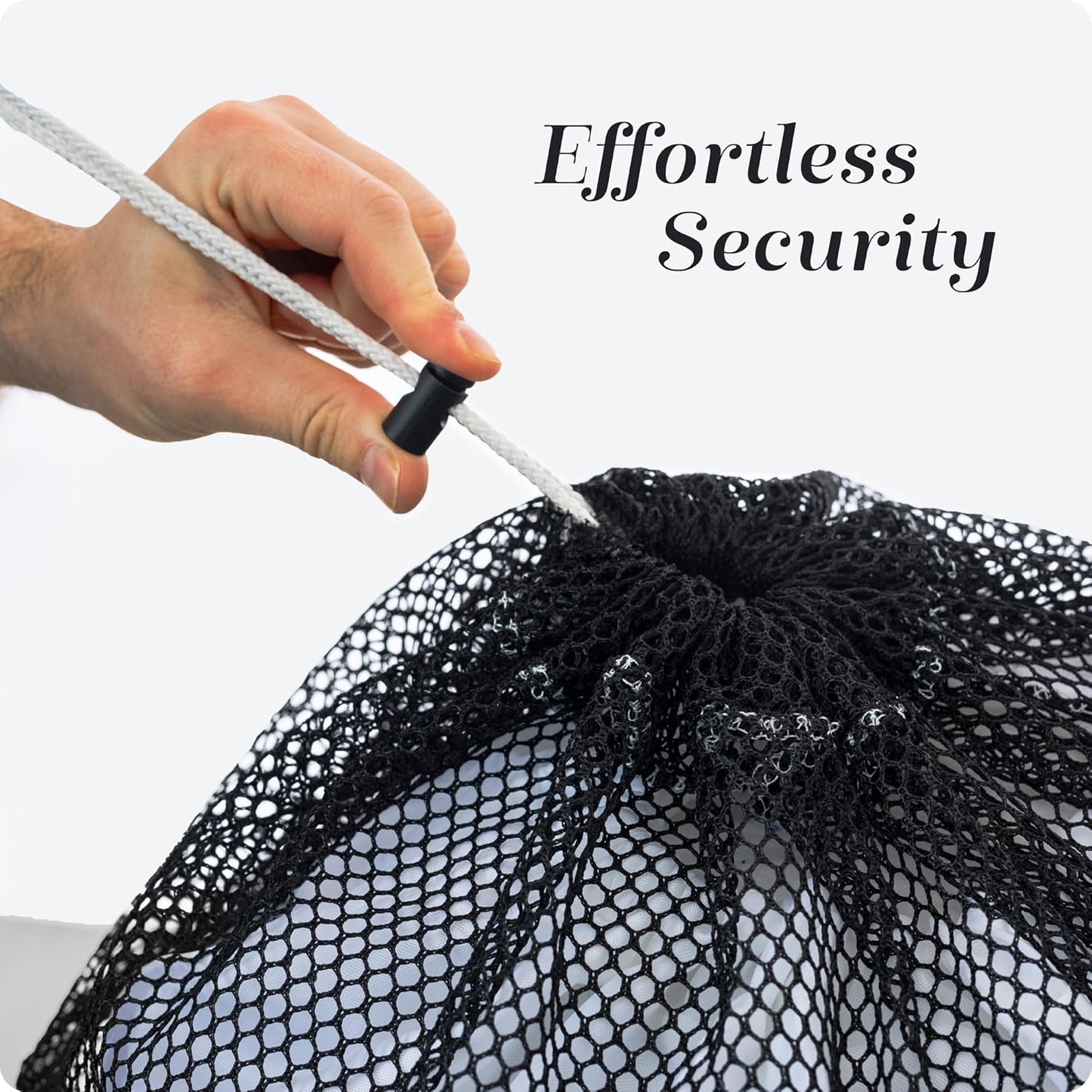 Handy Laundry Mesh XL Laundry Bags - Pack of 2 - Large 24" x 36" - Durable, Machine Washable with Secure Drawstring Closure - Perfect for College Dorms, Laundromats, Apartments (Black)