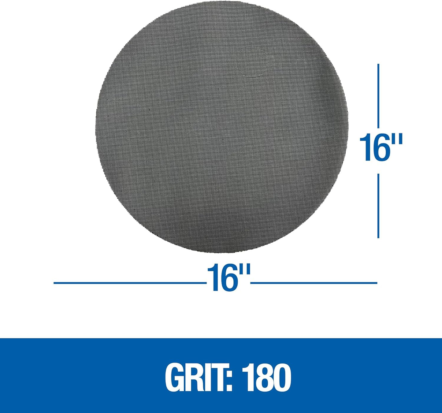 443180 Floor Sanding Screen Disc, 10 Pack, 16", Grit 180