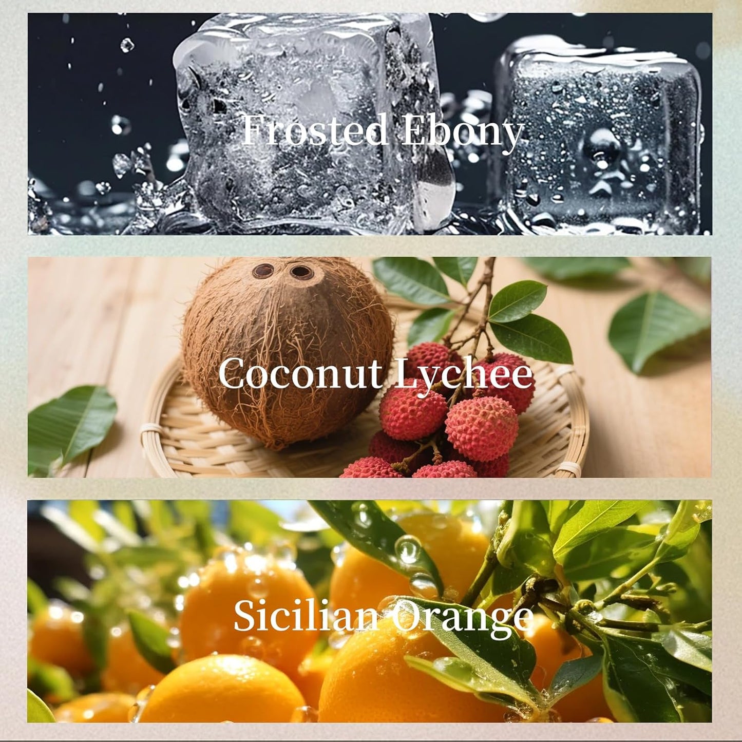 THEDOTS Series 3 Pack Car Air Fresheners Set, Dual Ribbons for Car Rearview Mirror, 3 Scents, Long-Lasting Fragrance, Sachet Gift